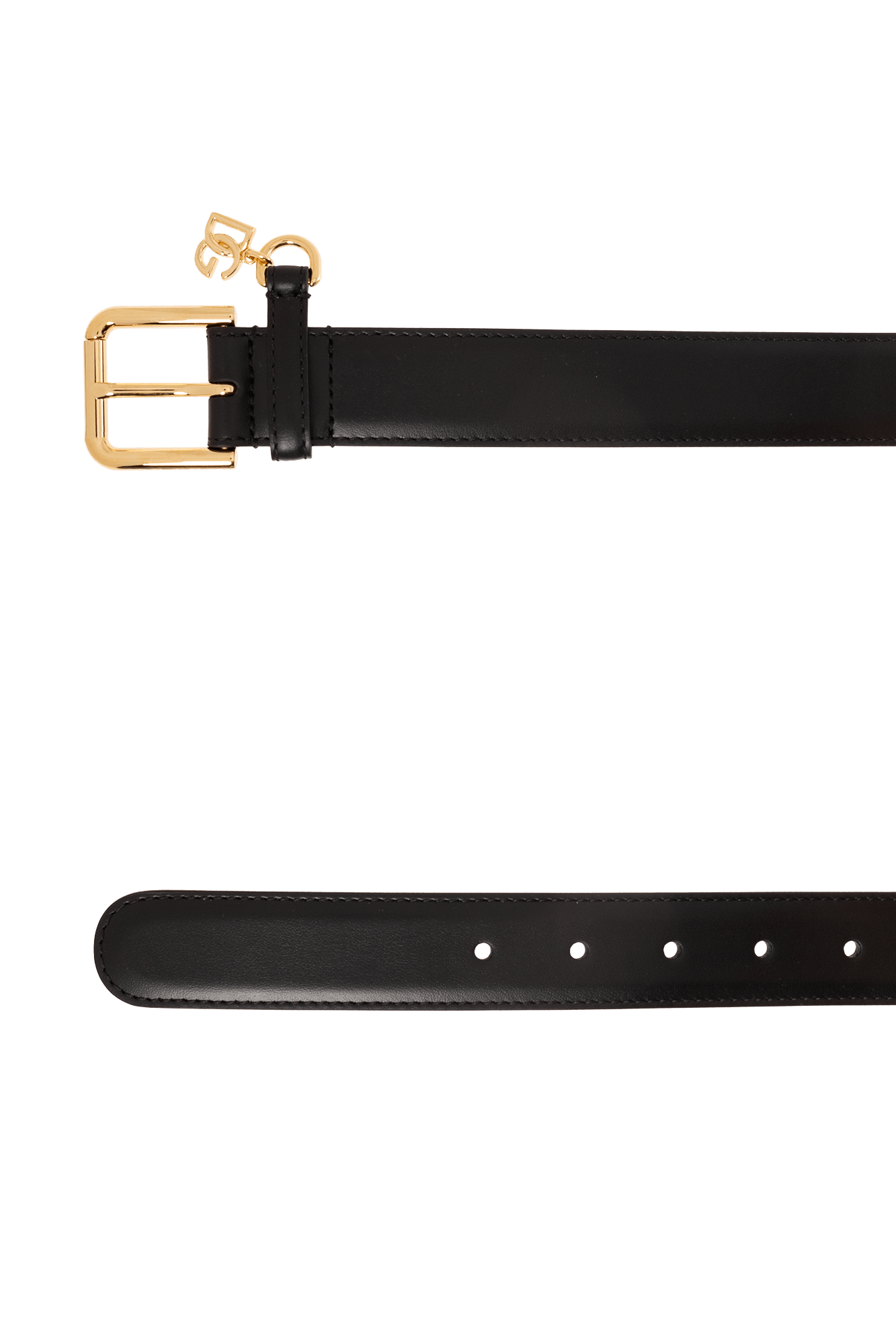 Dolce & Gabbana o1s22i1n0225 Size: 80 / Leather Belt in Black Size ONE SIZE - 4 Thumbnail