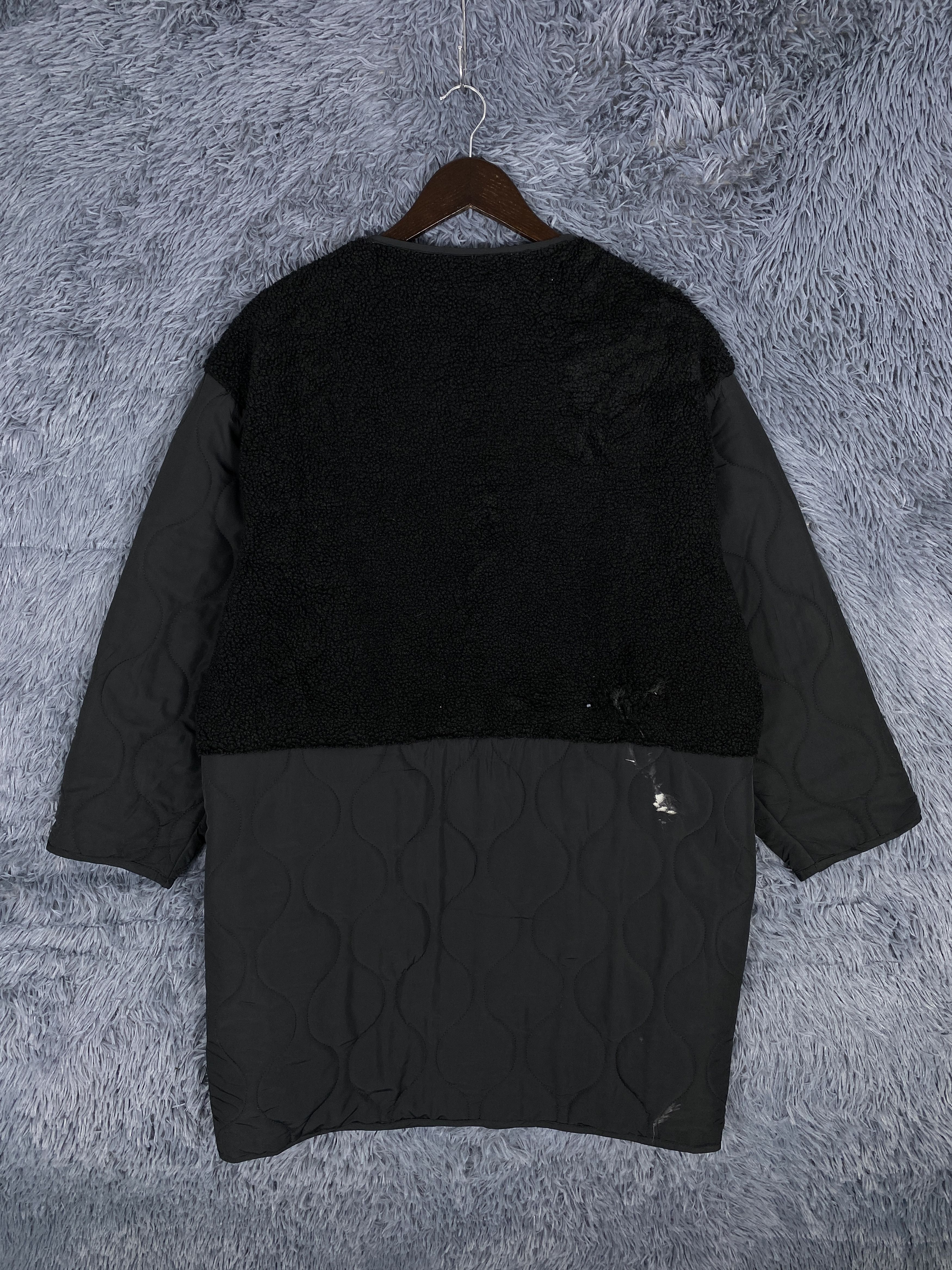 Japanese Brand Vintage Japanese Minimalist Quilted & Faux Shearling Jacket Size XL / US 12-14 / IT 48-50 - 4 Thumbnail