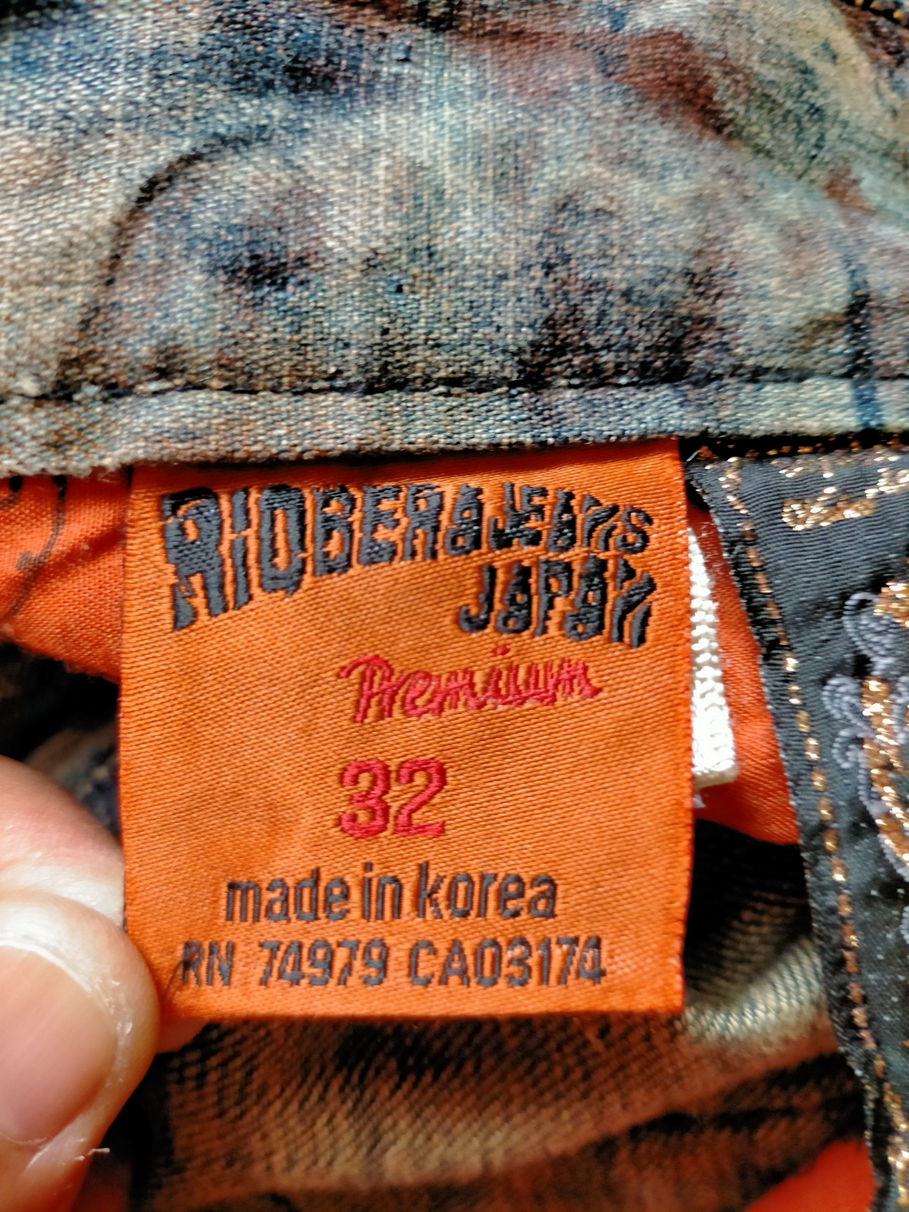 Hysteric Glamour Riobera Jeans Embroidered Rare Design Denim Pants Size US 33 - 22 Thumbnail