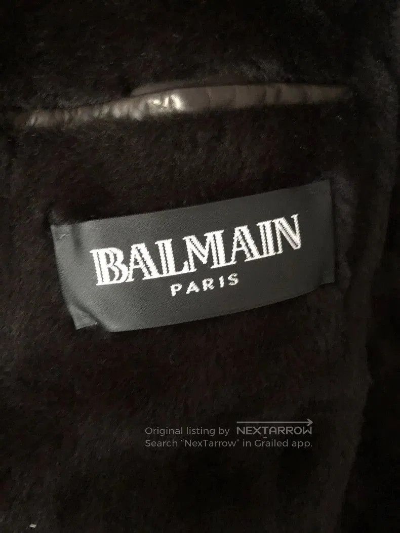 Balmain balmain fur collar leather jacket men. Size US M / EU 48-50 / 2 - 5 Thumbnail