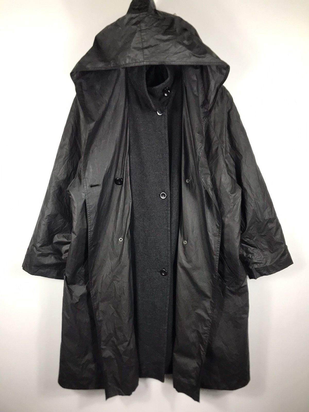 Japanese Brand 🔥Sideway Hooded Double Breast Coat Jacket Size US M / EU 48-50 / 2 - 7 Thumbnail