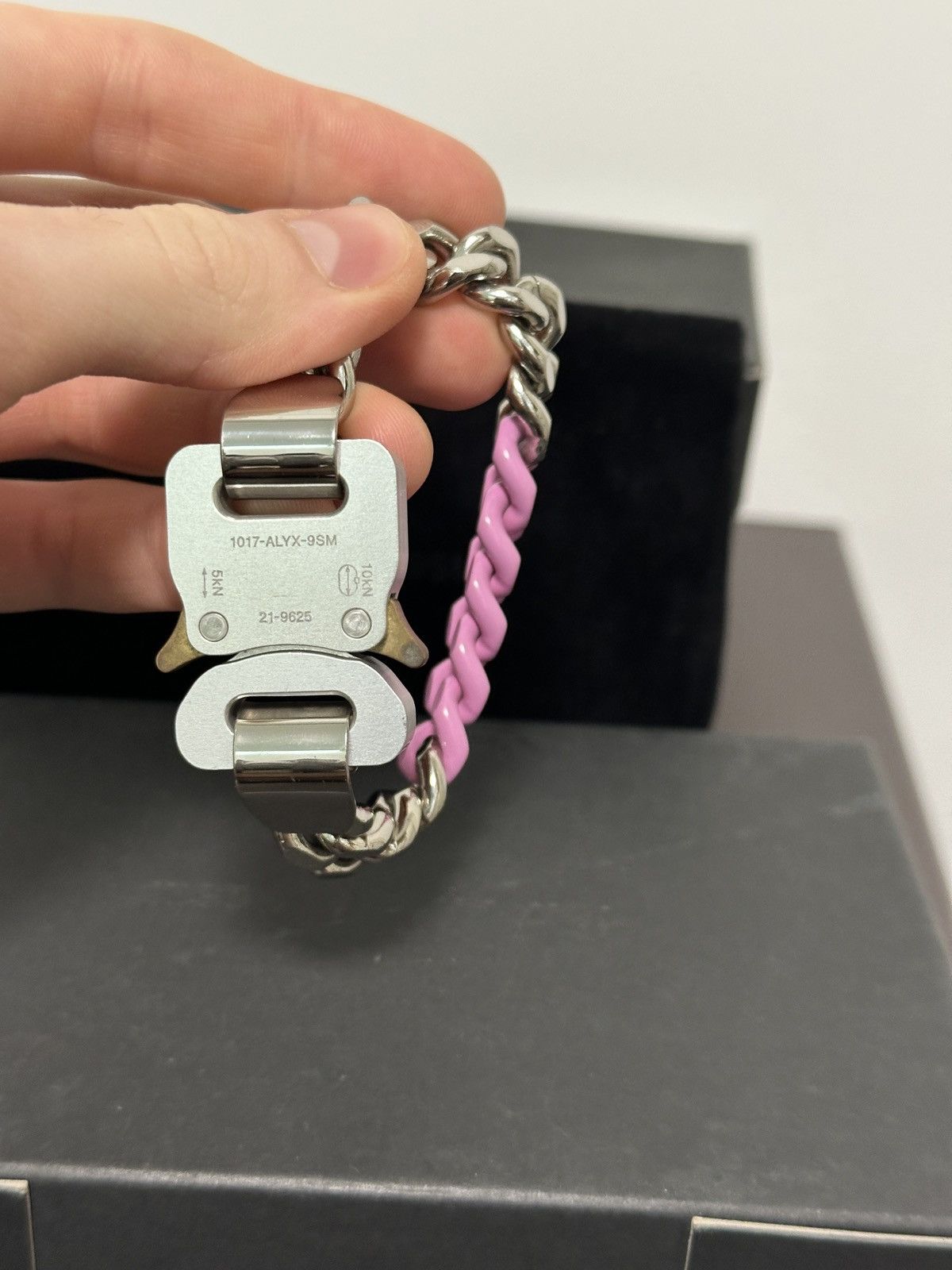 1017 ALYX 9SM 1017 ALYX 9SM Silver & Pink Colored Bracelet, size S-M Size ONE SIZE - 12 Thumbnail