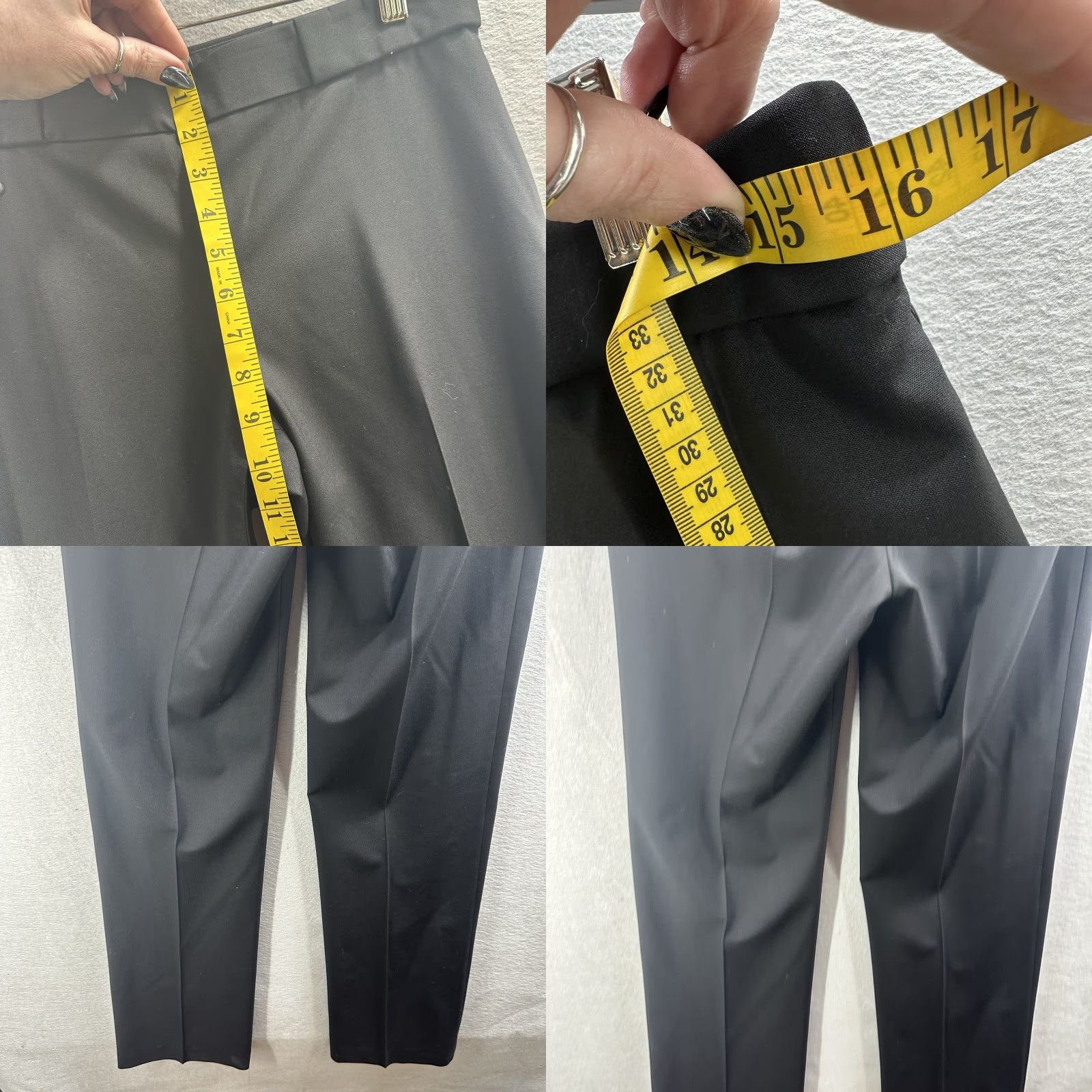 Vintage VINTAGE Theyskens' Theory Pants Womens Large Black High Waist Trouser Minimalist Quiet Luxury Dress Pants Size 30" / US 8 / IT 44 - 8 Thumbnail