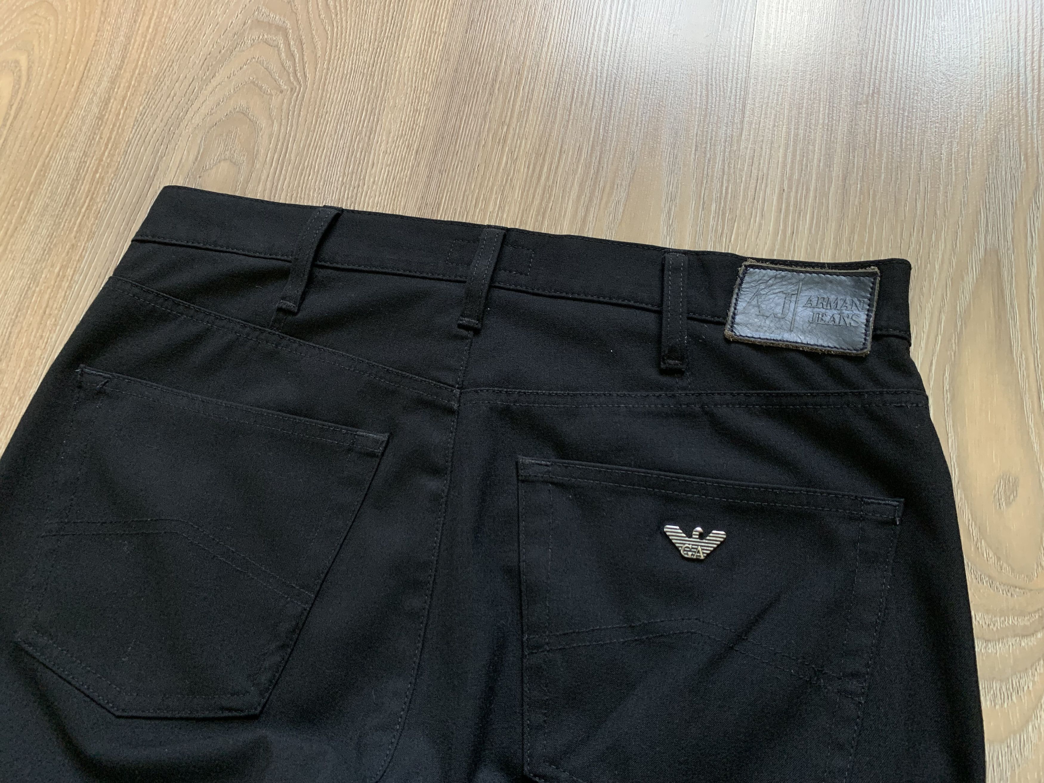 Giorgio Armani Vintage Armani Jeans Comfort Fit Stretch Black Casual Pants Size US 34 / EU 50 - 7 Thumbnail