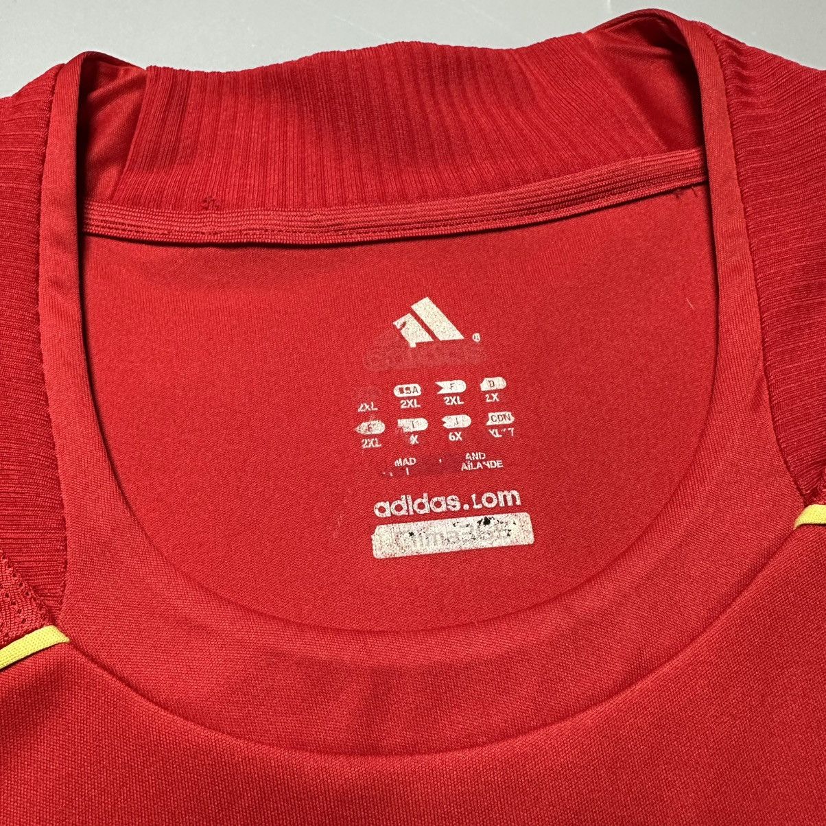 Adidas SPAIN ADIDAS 2008 EURO FOOTBALL HOME JERSEY #9 TORRES Size US XXL / EU 58 / 5 - 5 Thumbnail