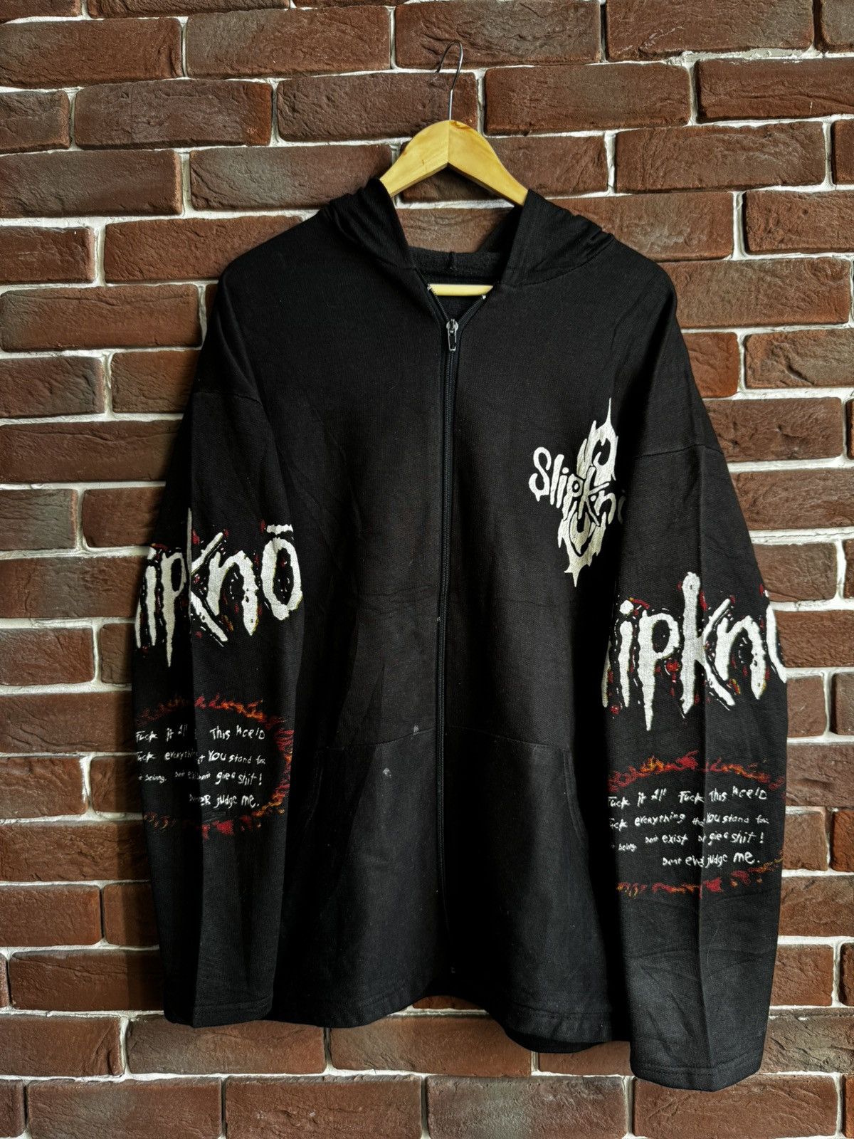 Band Tees Rare Vintage 90s Slipknot Numetal Band Tee Hoodie CLarge Size US XL / EU 56 / 4 - 2 Thumbnail