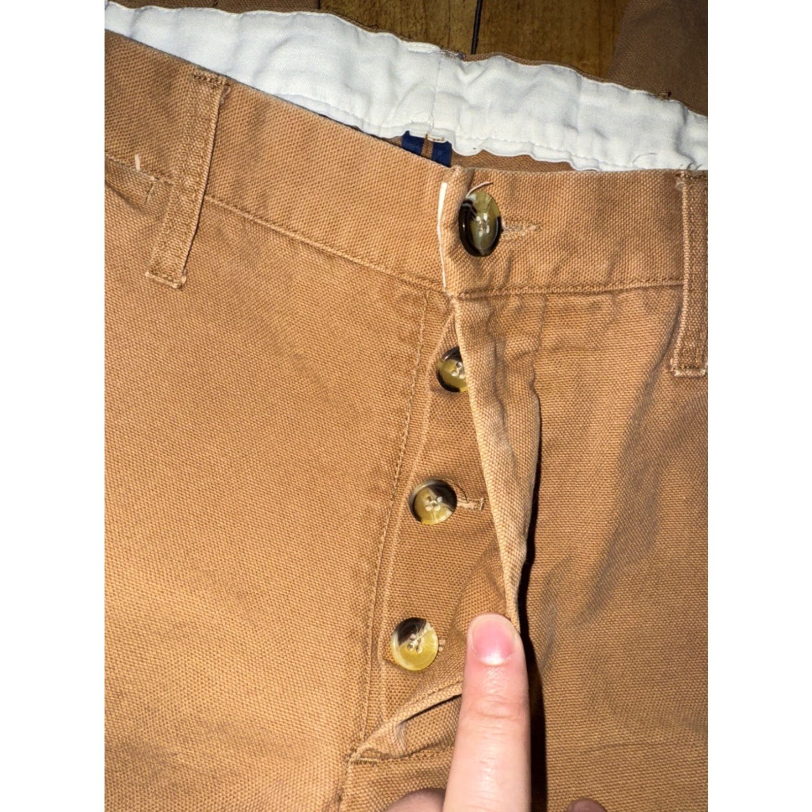 Epaulet VINTAGE Epaulet New York Canvas Pants Brown 37x30 Button Fly Made In USA Size US 37 - 4 Thumbnail