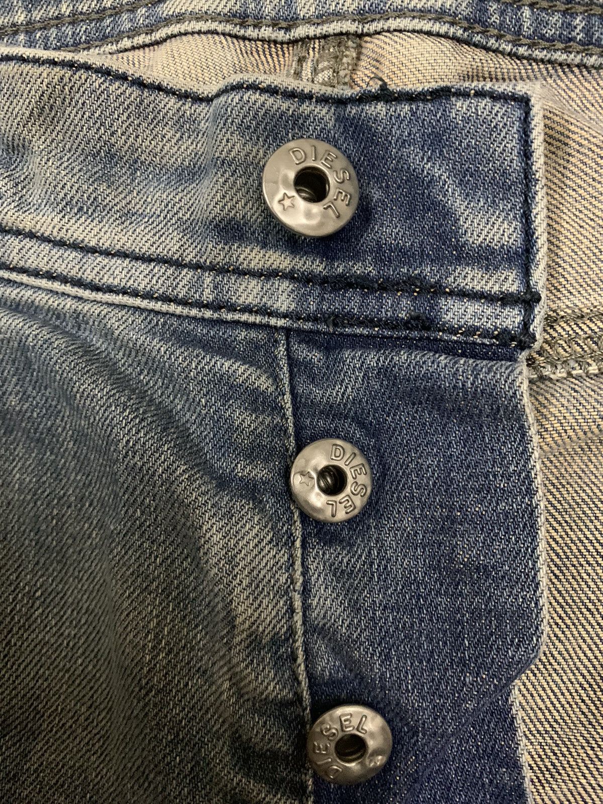 Diesel Vintage Diesel Industry Tepphar Mud Wash Ripped Grunge Jeans Size US 32 / EU 48 - 4 Thumbnail