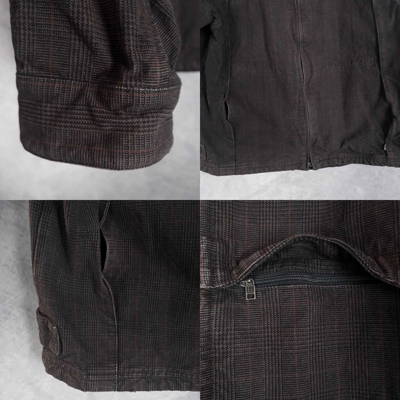 Vintage REI Mens Large Brown Plaid Organic Cotton Jacket Short Full Zip Lined Pockets Military Style Casual Travel Size US L / EU 52-54 / 3 - 8 Thumbnail