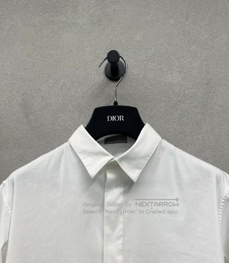 Dior Dior Size39 White embroidered shirt Size US XXS / EU 40 - 4 Thumbnail