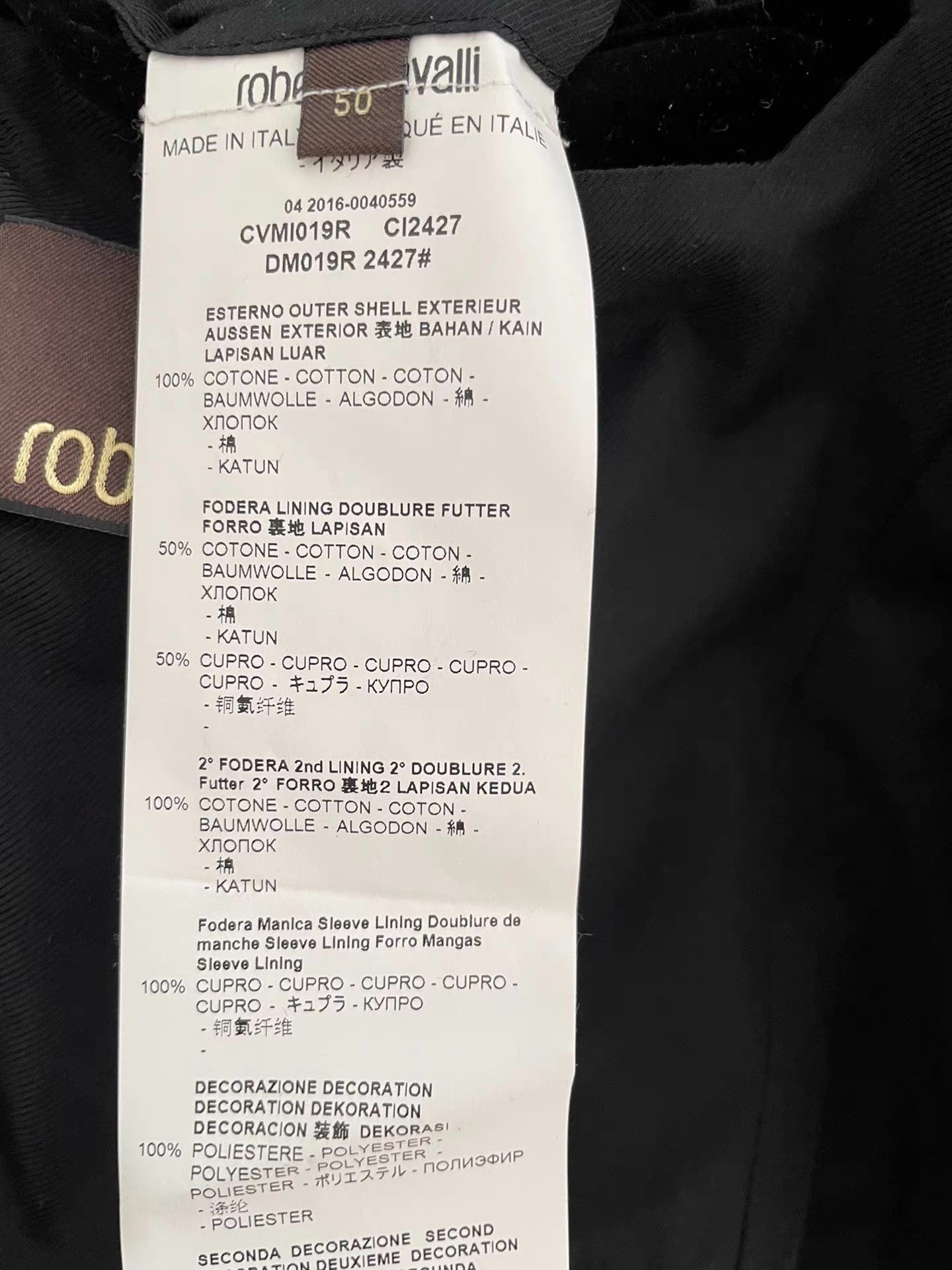 Roberto Cavalli Roberto Cavalli Blazer with Beaded Embellishment。Ｑ21 Size 50R - 3 Thumbnail