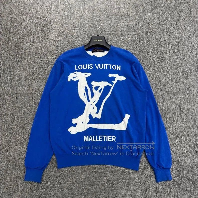 Other Louis Vuitton Blue Graffiti Logo Sweatshirt. Size US M / EU 48-50 / 2 - 1 Thumbnail