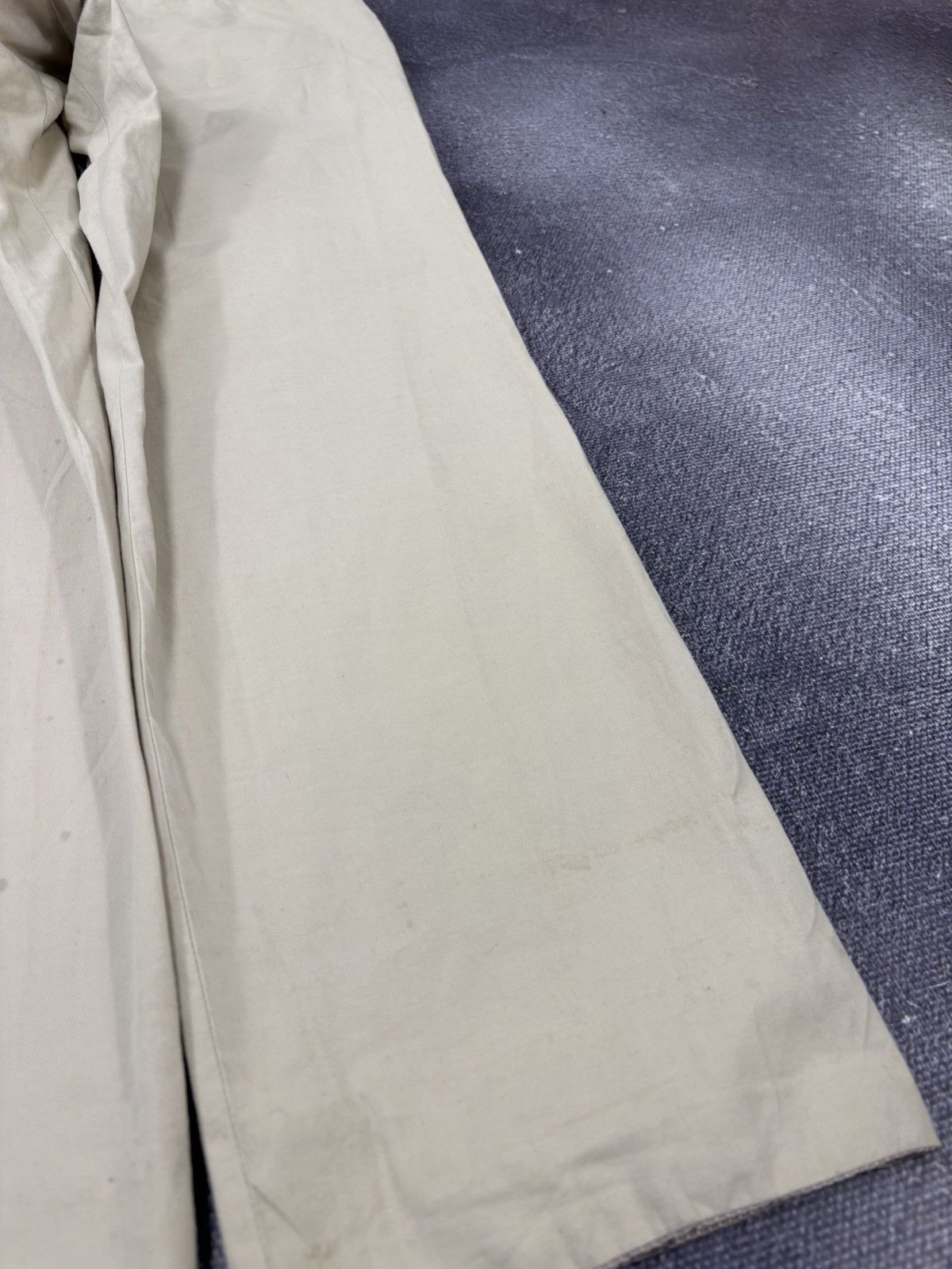 Canali Canali Men’s Ivory Cream Cotton Linen Stretch Chino Pants Size US 34 / EU 50 - 17 Thumbnail