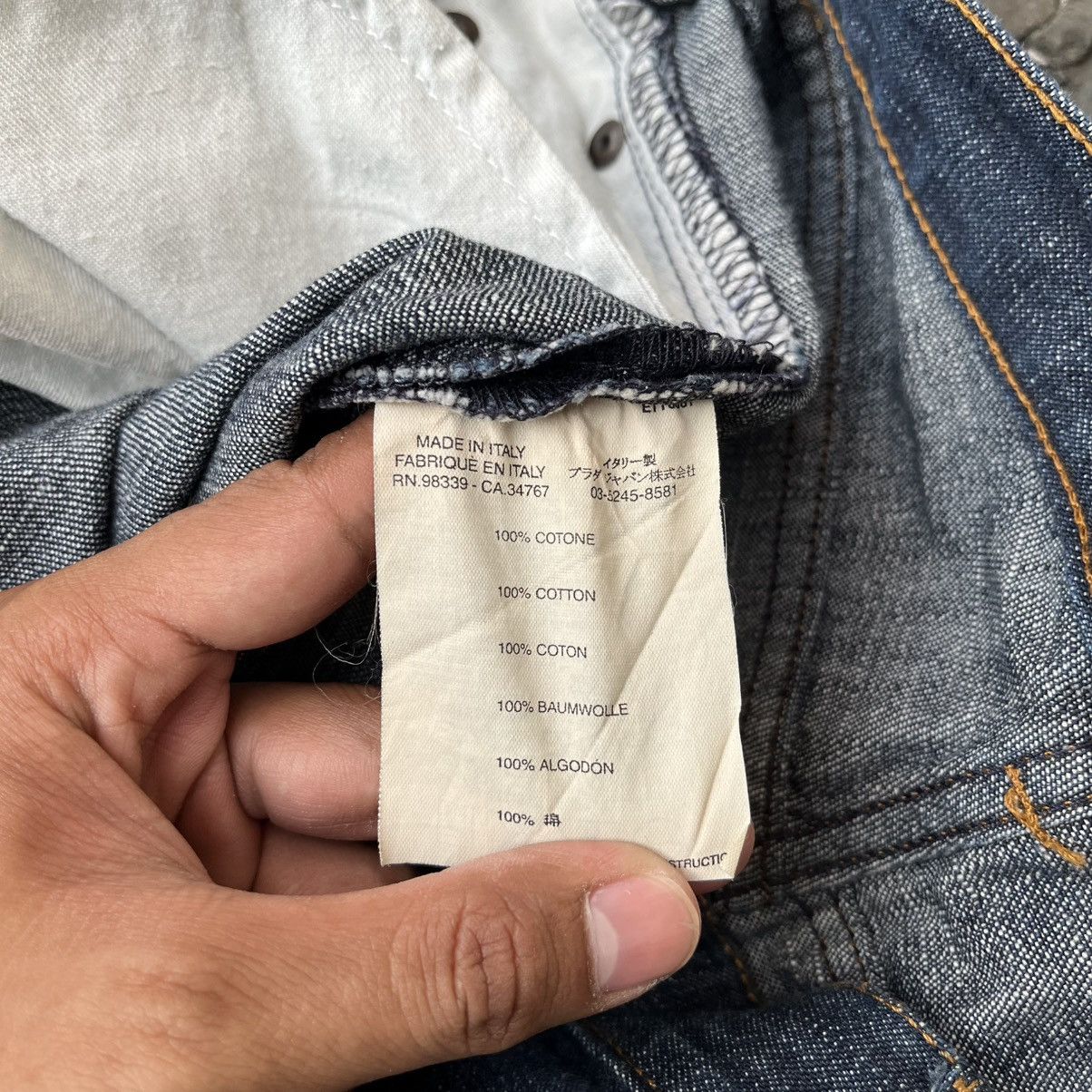 Miu Miu Miu Miu Fall/Winter 2001 Denim Fiammato Jeans Size 29" - 11 Thumbnail