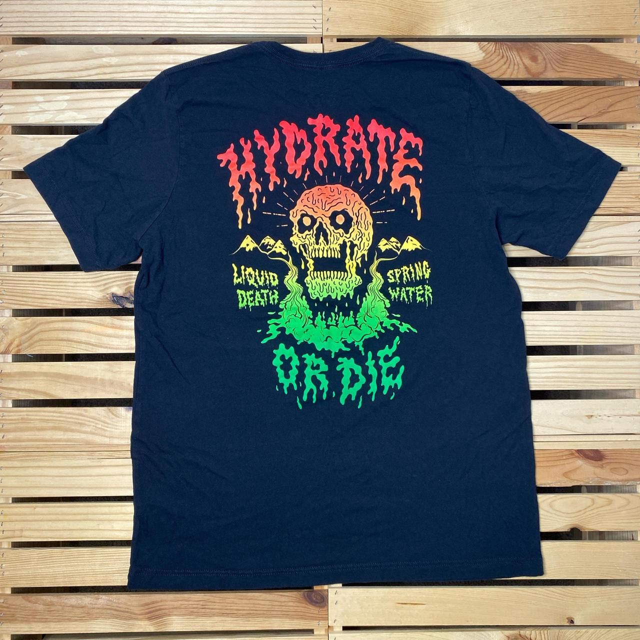 Other Liquid Death Black Rasta-Theme Drink Promo Tee Size XL Size US XL / EU 56 / 4 - 1 Thumbnail