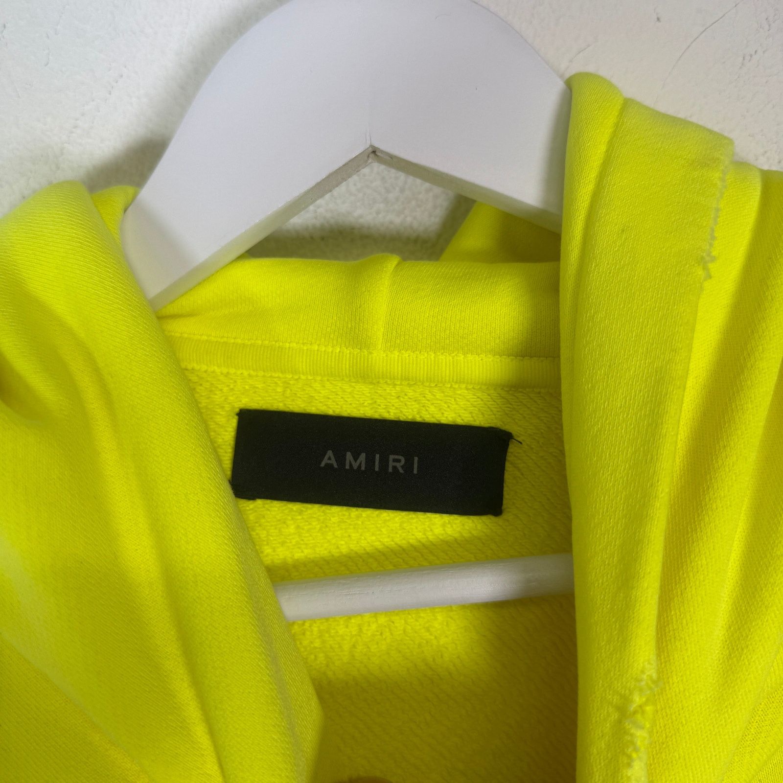 Amiri Amiri Neon Yellow Core Logo Hoodie Size M Size US L / EU 52-54 / 3 - 3 Thumbnail