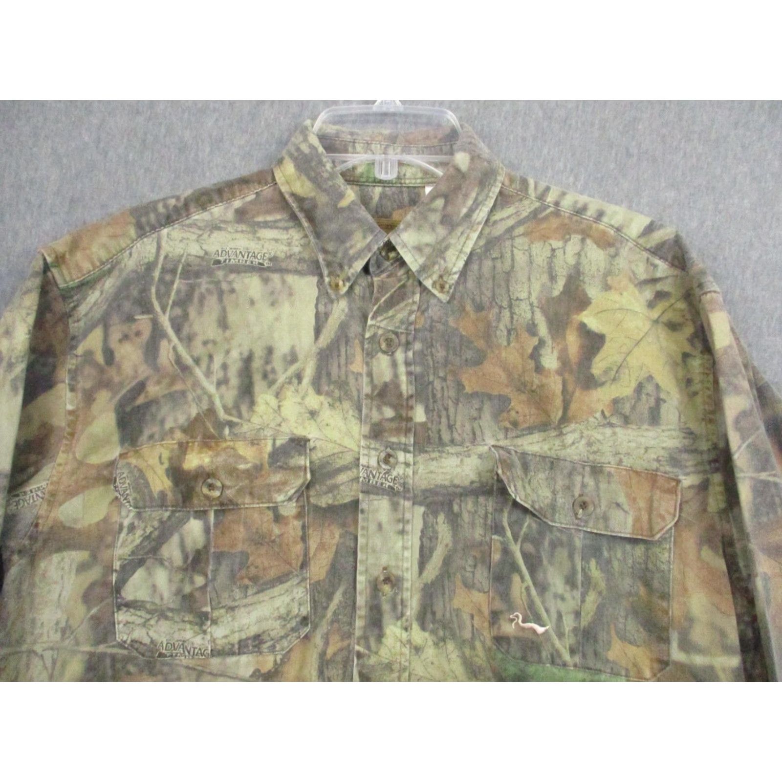 Vintage VINTAGE Duxbak Shirt Mens Medium Advantage Timber Camo Hunting Long Sleeve Button Down Size US M / EU 48-50 / 2 - 3 Thumbnail