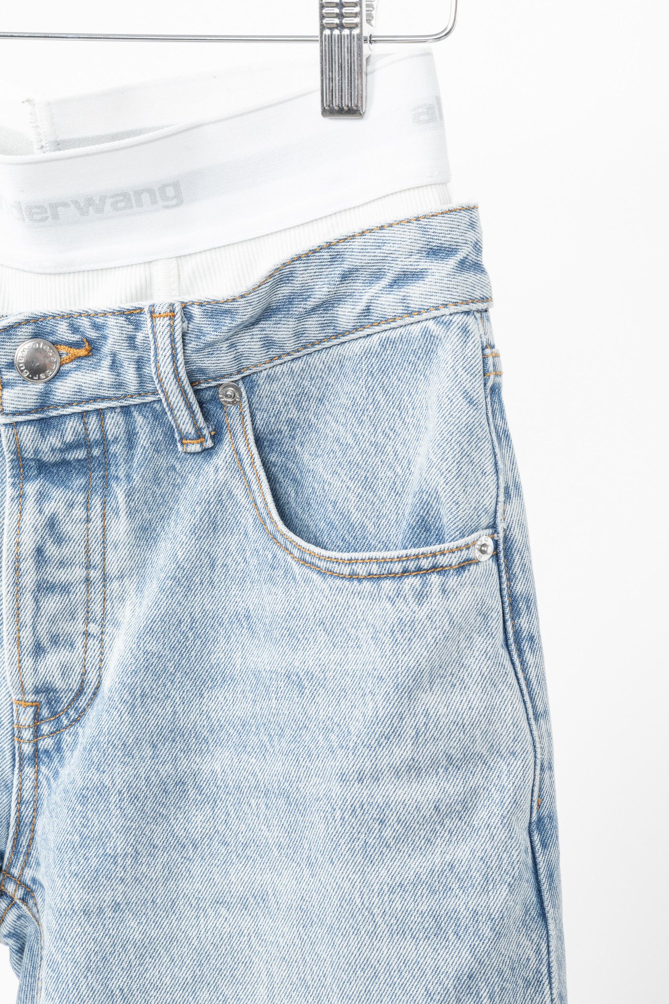 Alexander Wang Alexander Wang Pebble Beach Low Rise Straight Jeans Size 24" / US 00 / IT 34 - 4 Thumbnail