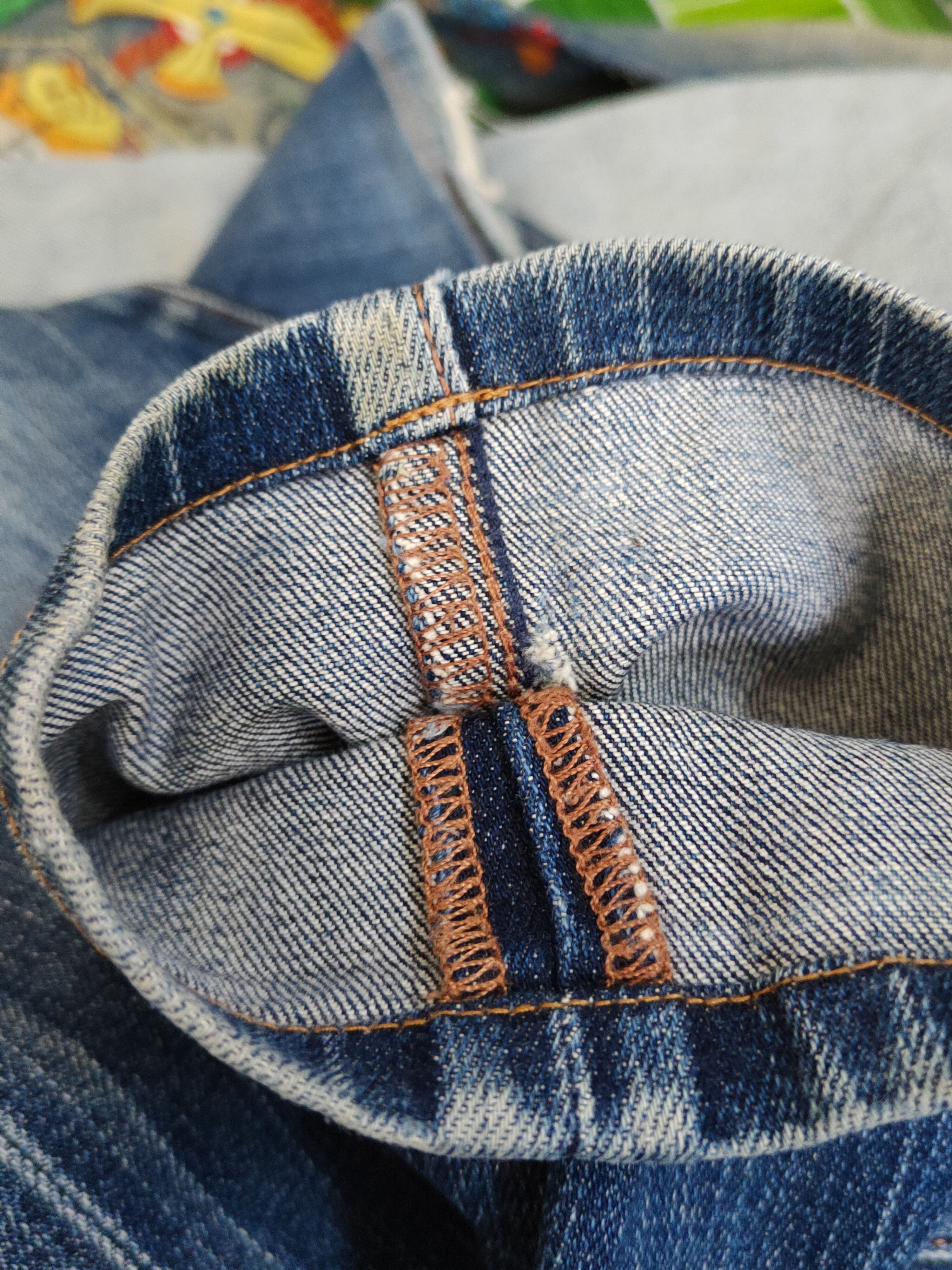 Japanese Brand Uniqlo Dark Blue Distressed Ripped denim Jeans #W1492 Size US 29 - 12 Thumbnail
