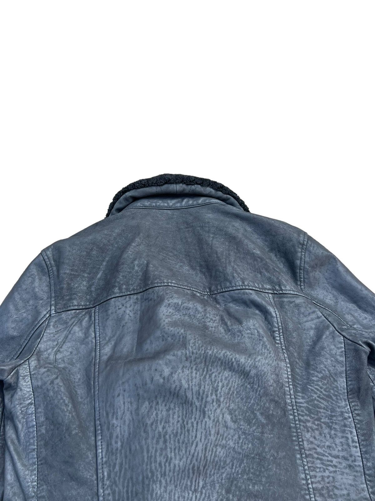 Allsaints AllSaints Shearling Collar Hanoi Leather Biker Jacket Size US S / EU 44-46 / 1 - 19 Thumbnail