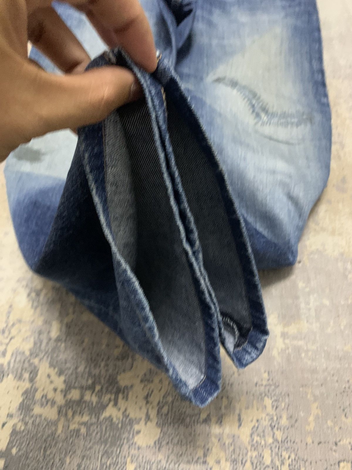Japanese Brand GU Archive Style Distressed Japanese Denim Straight Jeans Size US 34 / EU 50 - 8 Thumbnail