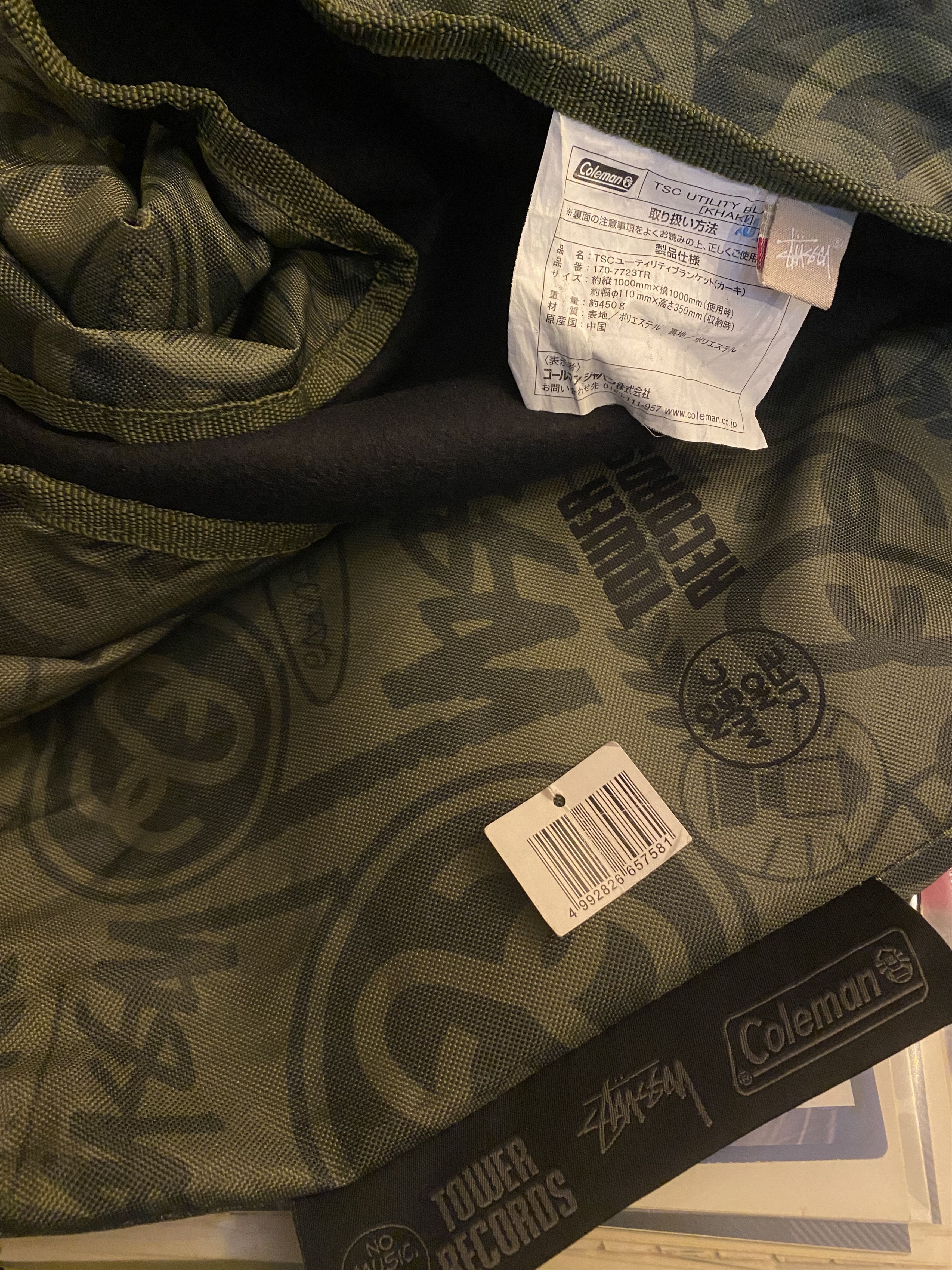 Stussy FW2011 Stussy x Tower Records x Coleman TSC Utility Blanket Size ONE SIZE - 5 Thumbnail