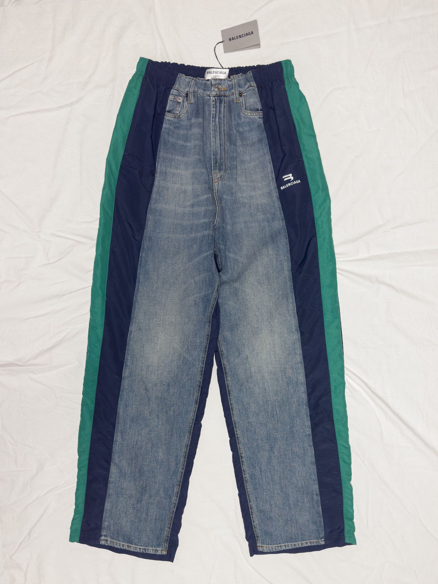 Balenciaga Hybrid Jeans x Track Pants | Made in Italy Size US 32 / EU 48 - 2 Thumbnail