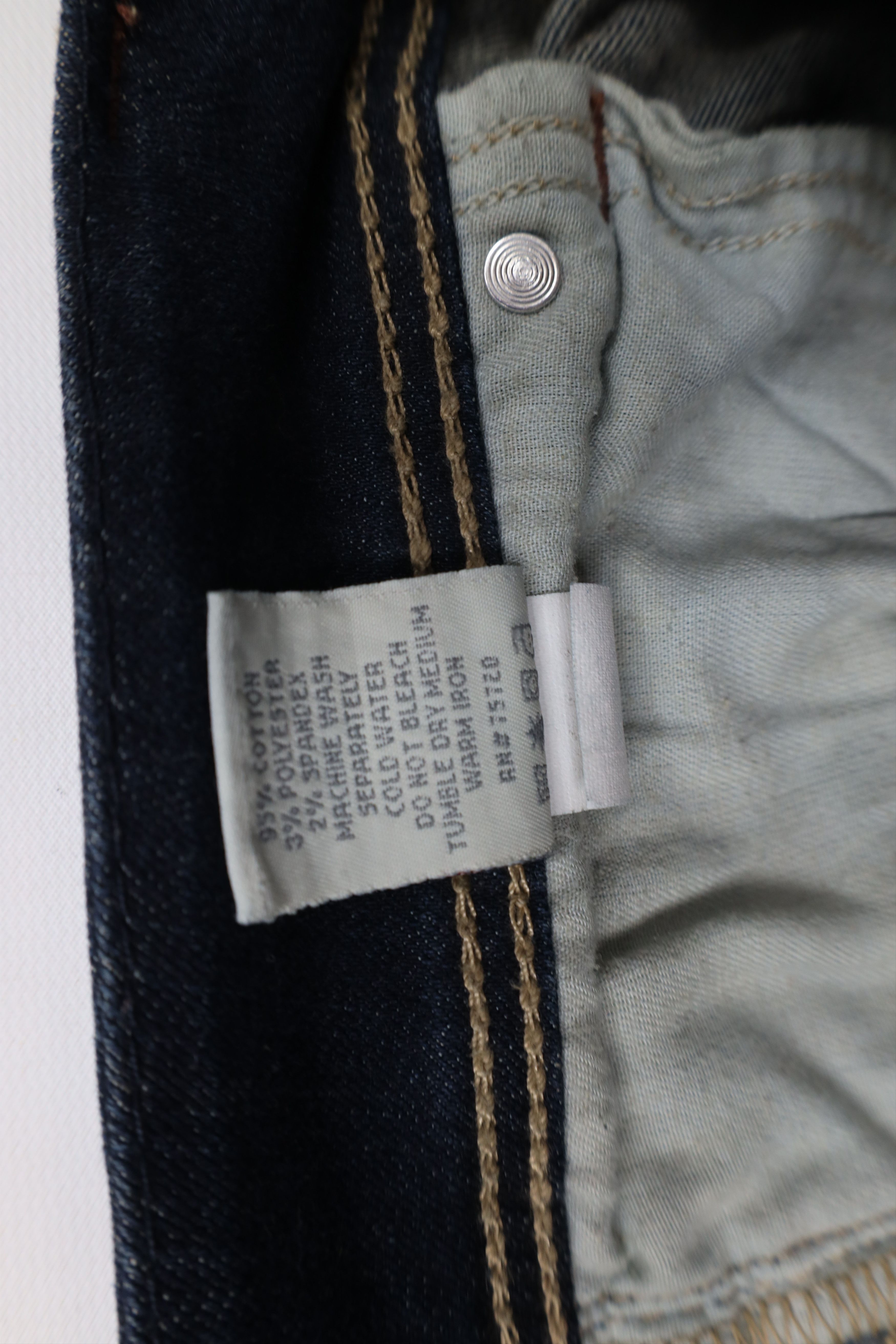 BKE × Vintage Buckle BKE Thick Stitch Stretch Culture Denim Jeans Blue Size 32" / US 10 / IT 46 - 9 Thumbnail