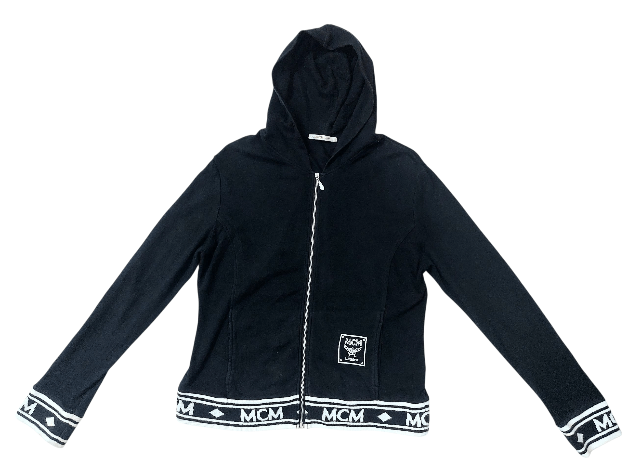 MCM MCM Legere Printed Cut End Logo Zip Up Hoodies Size M / US 6-8 / IT 42-44 - 6 Thumbnail