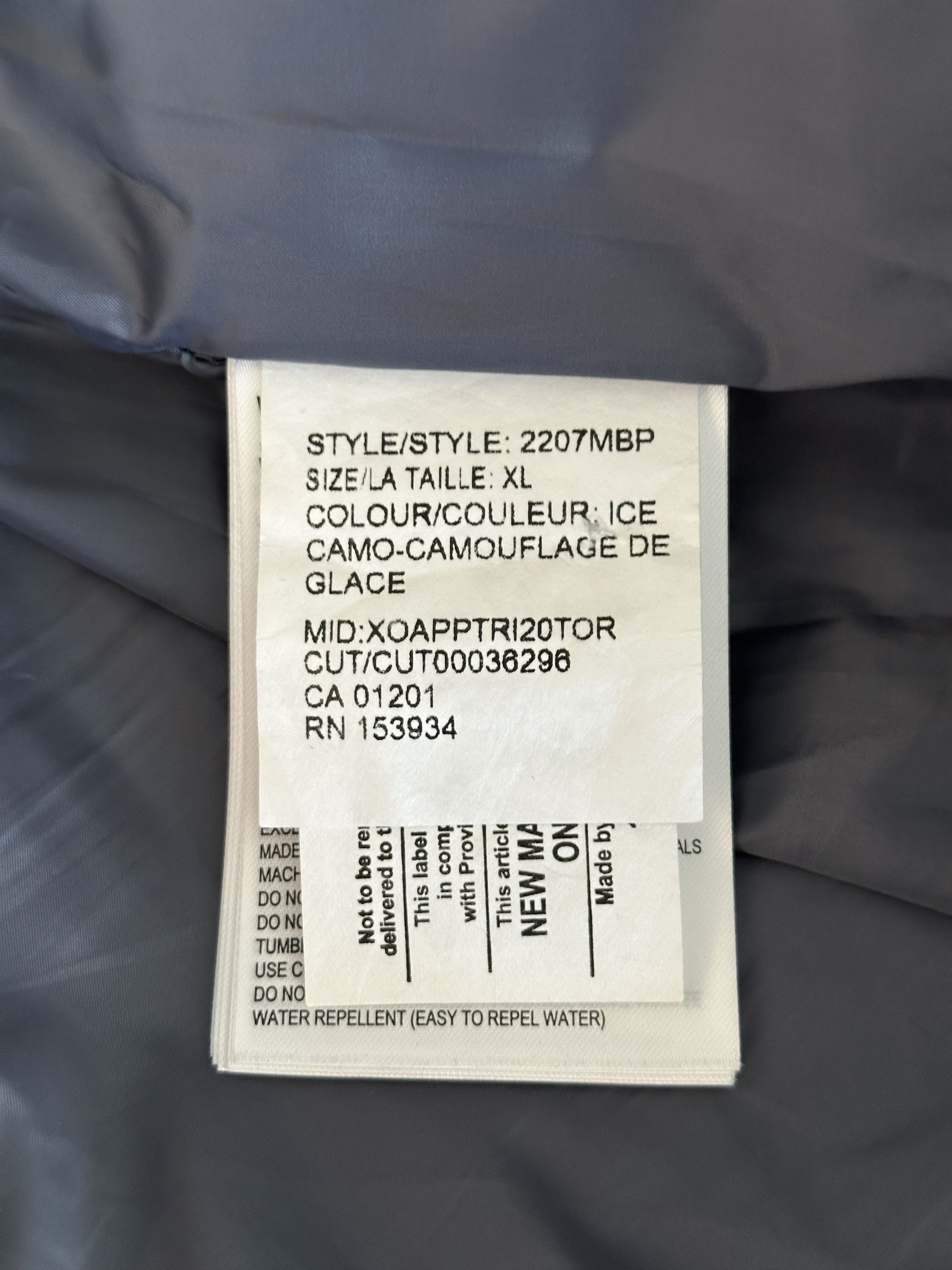 Canada Goose Canada Goose Ice Camouflage Sydney Black Label Men's Jacket Size US XL / EU 56 / 4 - 4 Thumbnail