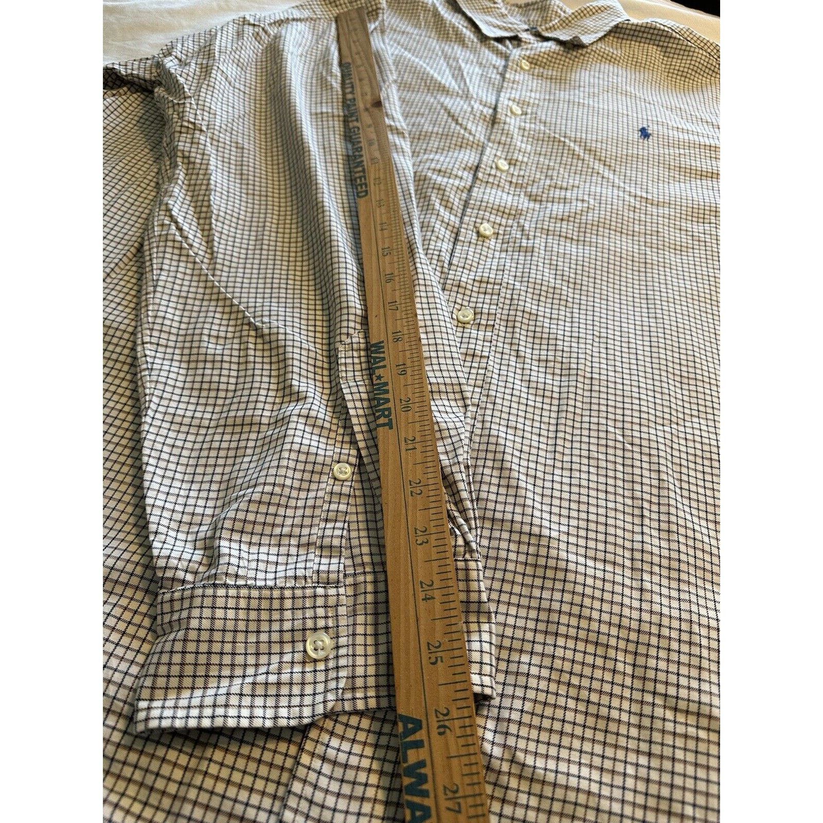 Lauren Ralph Lauren Ralph Lauren Classic Navy/Brown/White Check XXL Button Shirt Size US XXL / EU 58 / 5 - 7 Thumbnail