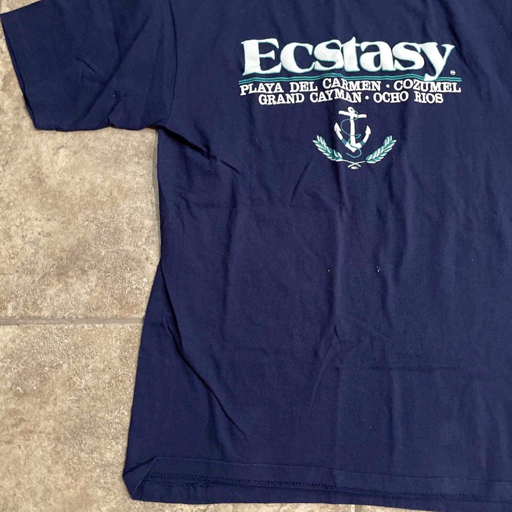 Vintage VINTAGE Mendez Graphic T-Shirt Mens Large Blue USA Size US L / EU 52-54 / 3 - 3 Thumbnail