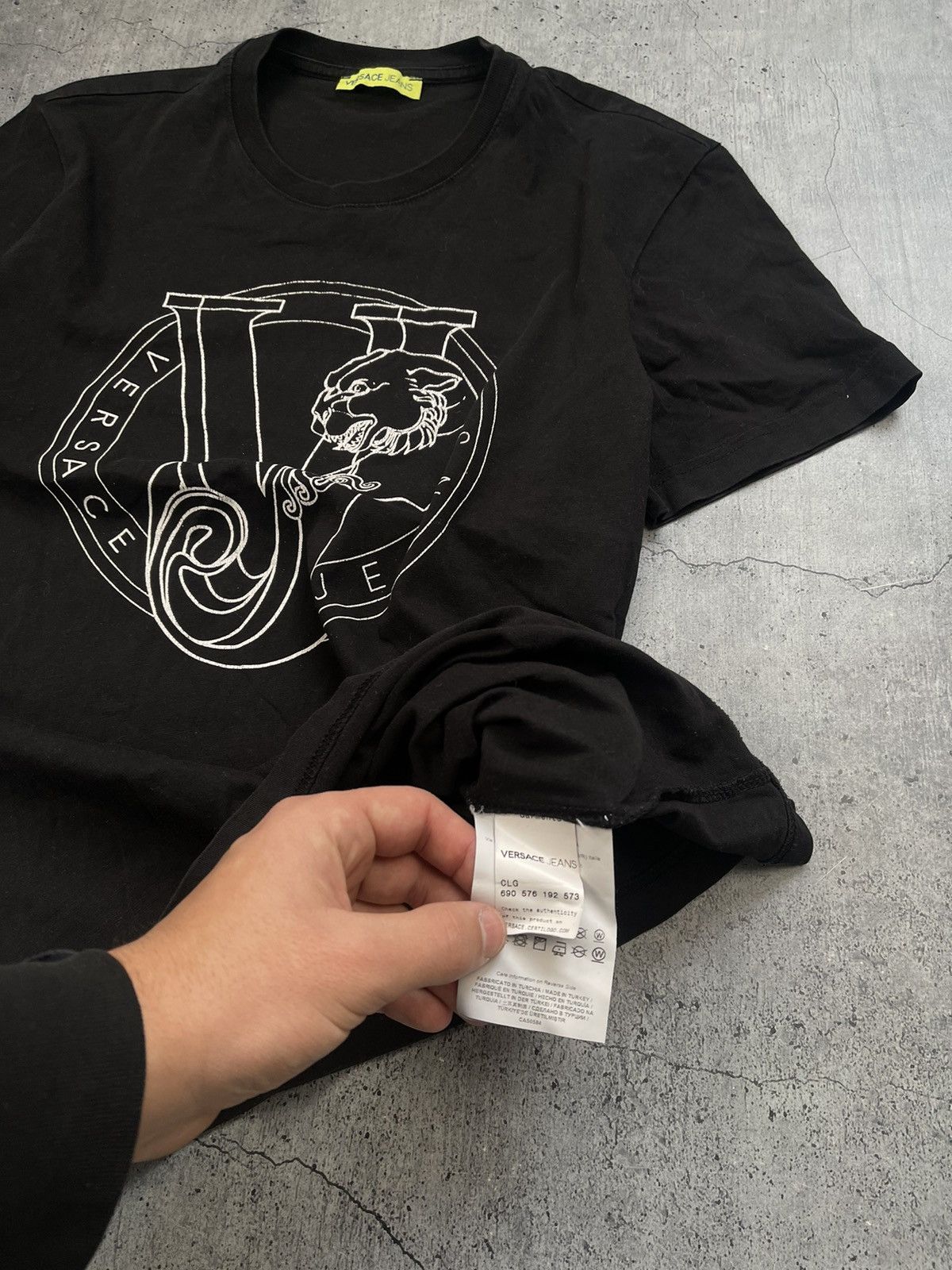 Versace × Versace Jeans Couture Versace Jeans Big Tiger Logo Tee T-shirt Size US S / EU 44-46 / 1 - 3 Thumbnail
