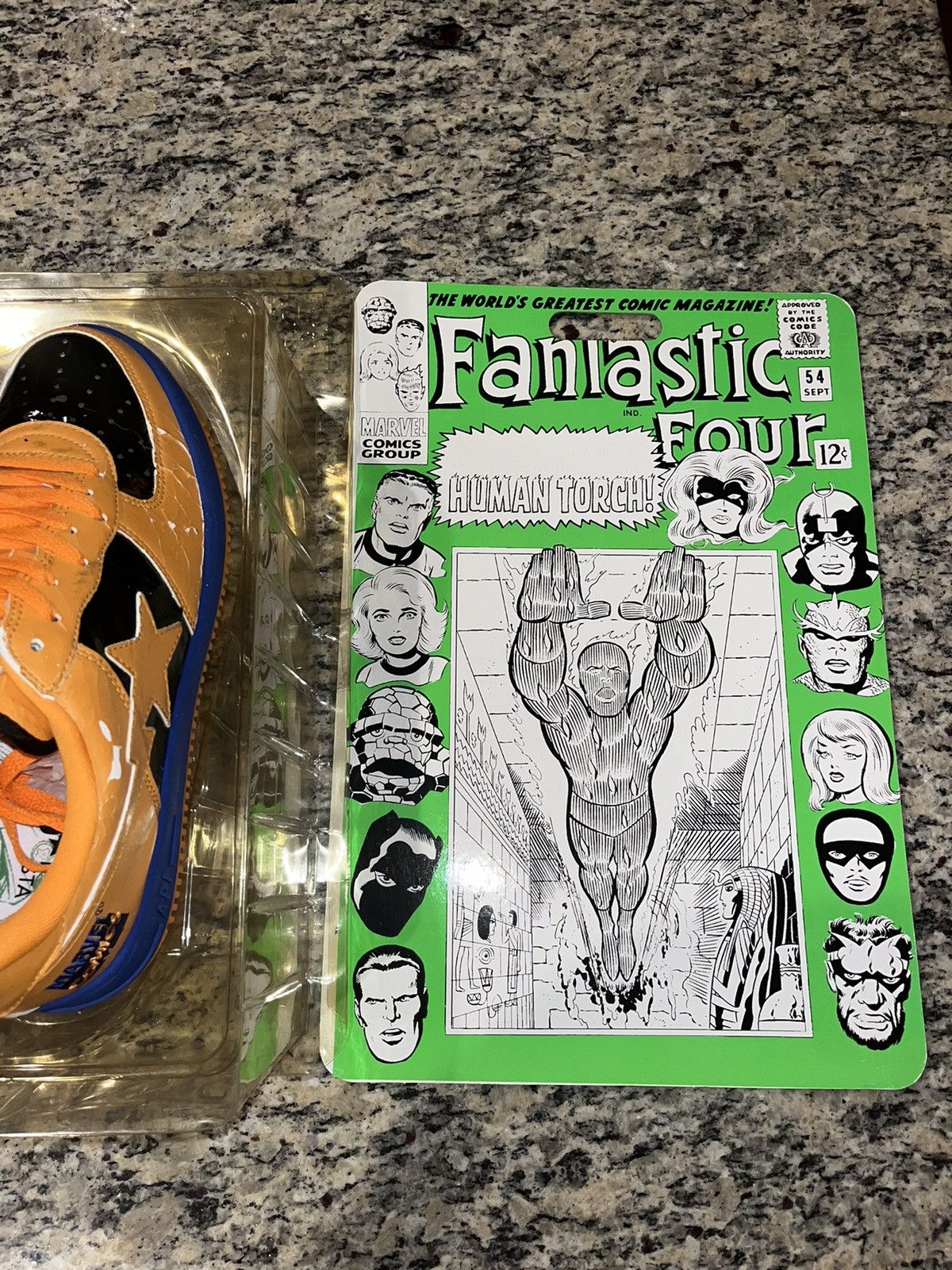 Bape × Marvel Comics Bape x Marvel Human Torch Bapesta Size US 10.5 / EU 43-44 - 13 Thumbnail