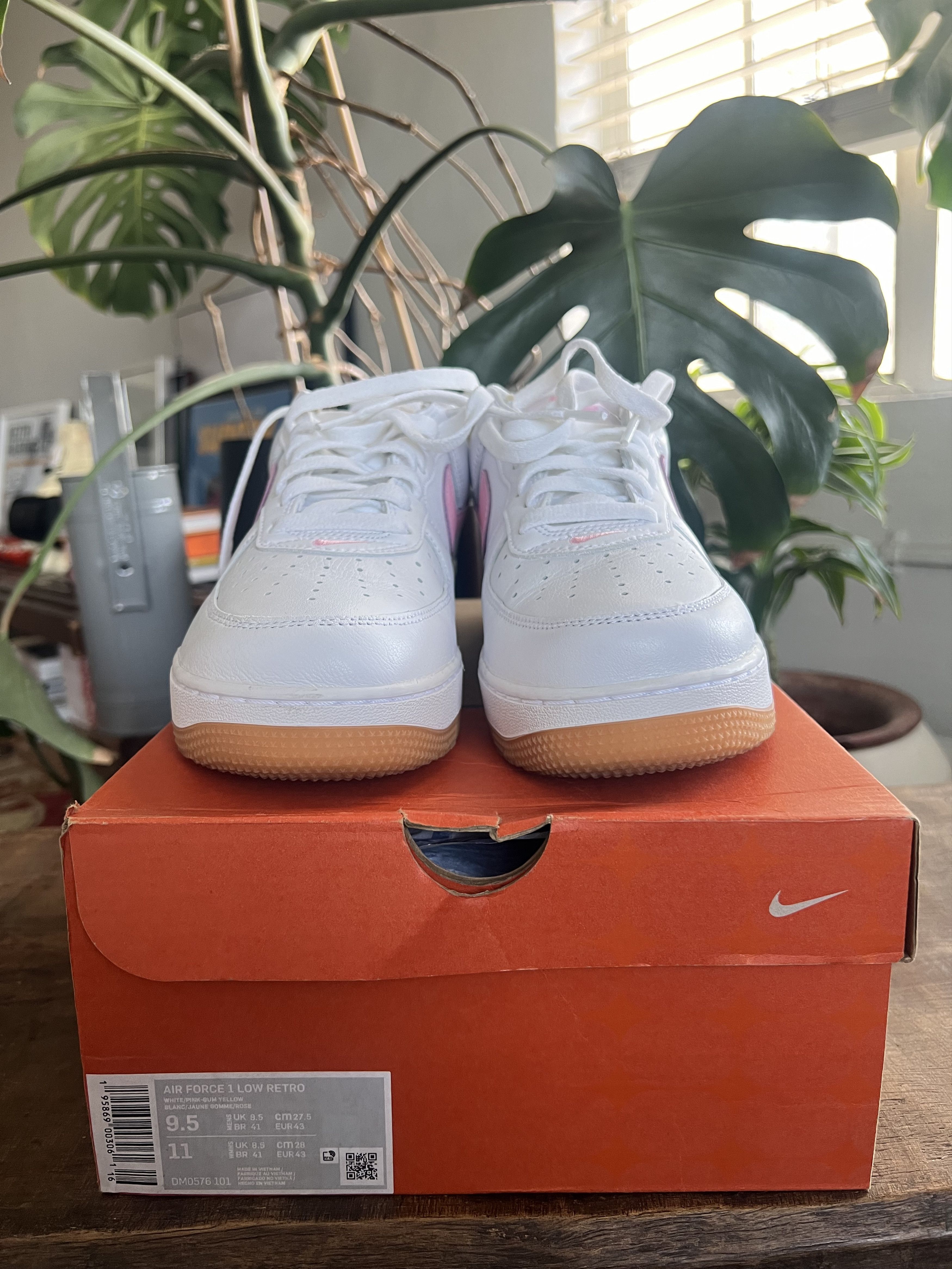 Nike Air Force 1 Low 'Color of the Month - White Pink' Size US 9.5 / EU 42-43 - 3 Thumbnail