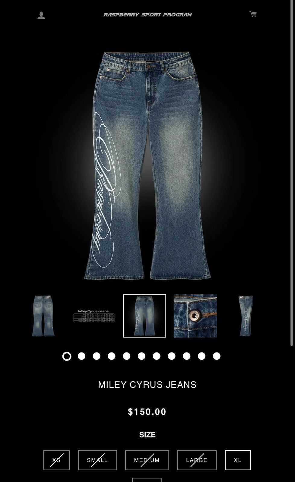 The GV Gallery GV Gallery Raspberry Hills Miley Cyrus Denim - XL Size US 36 / EU 52 - 11 Thumbnail