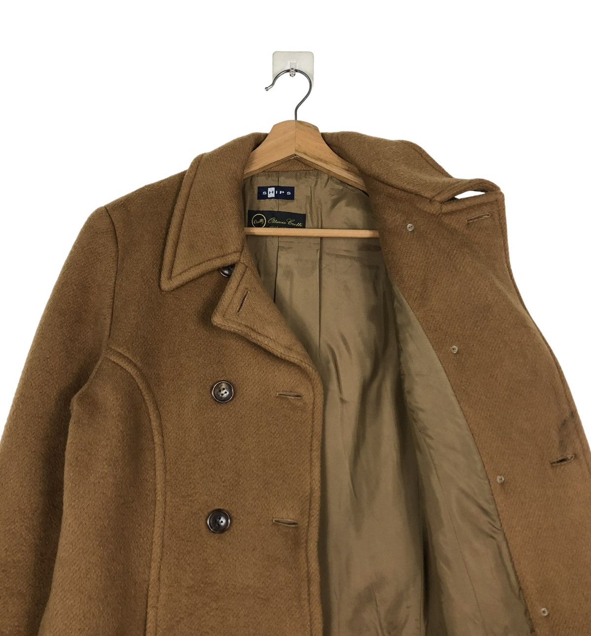 Japanese Brand 🔥VINTAGE WOOL LONG JACKET SHIPS JAPAN DOUBLE BREASTS Size M / US 6-8 / IT 42-44 - 12 Thumbnail