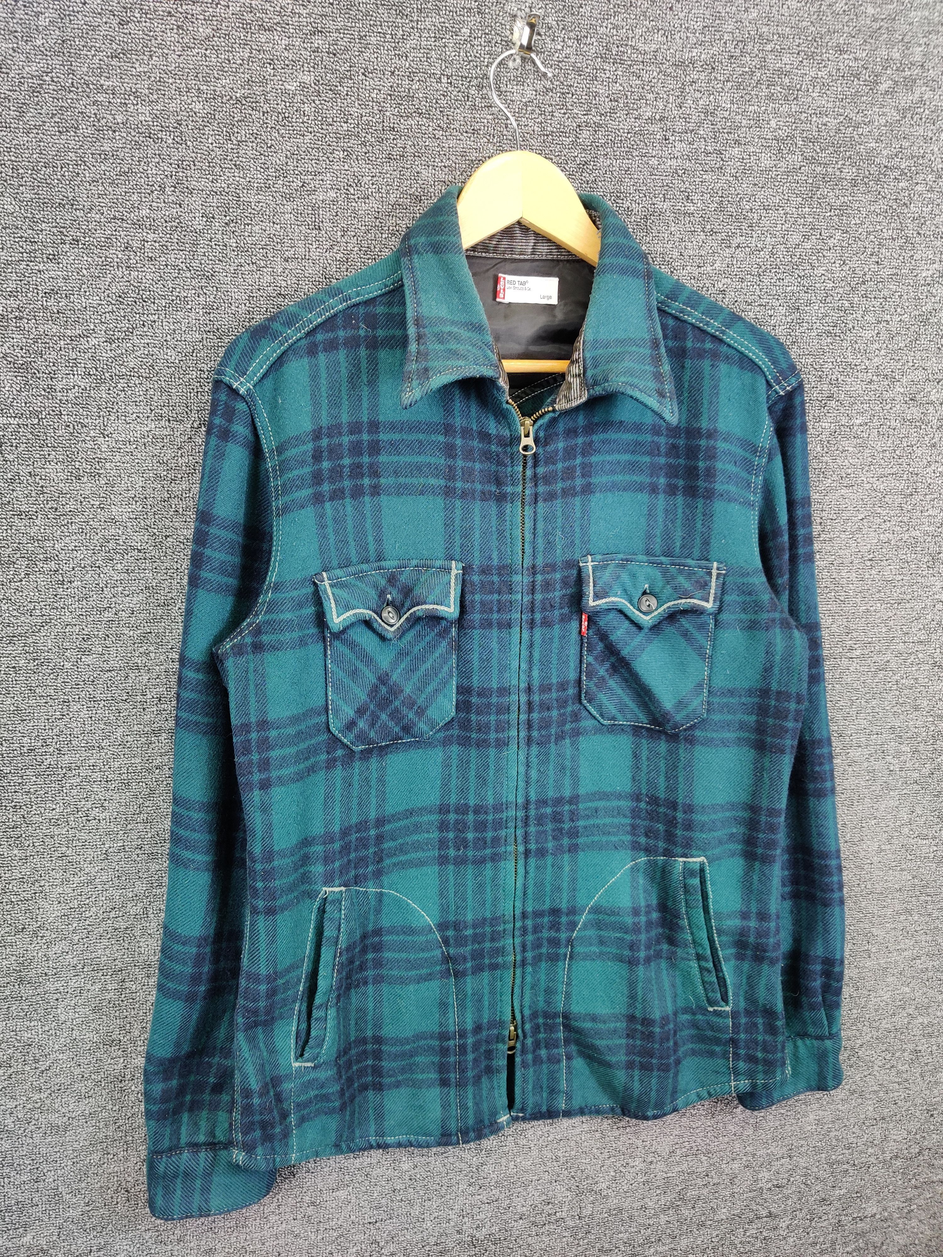 Levi's Vintage Clothing Vintage Levi's Red Tab Stripe Flannel Shirt Size US L / EU 52-54 / 3 - 5 Thumbnail