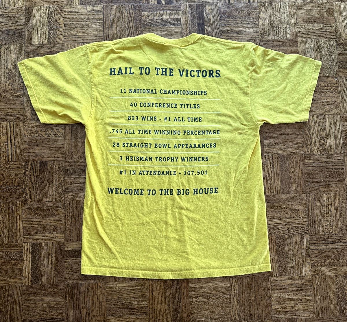 Sports Specialties 2003 University of Michigan Football Graphic Tee Size US XL / EU 56 / 4 - 3 Thumbnail
