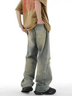 Japanese Brand Fujiwara x dou Light Blue High Street Vintage Loose Jeans Size US 30 / EU 46 - 4 Thumbnail