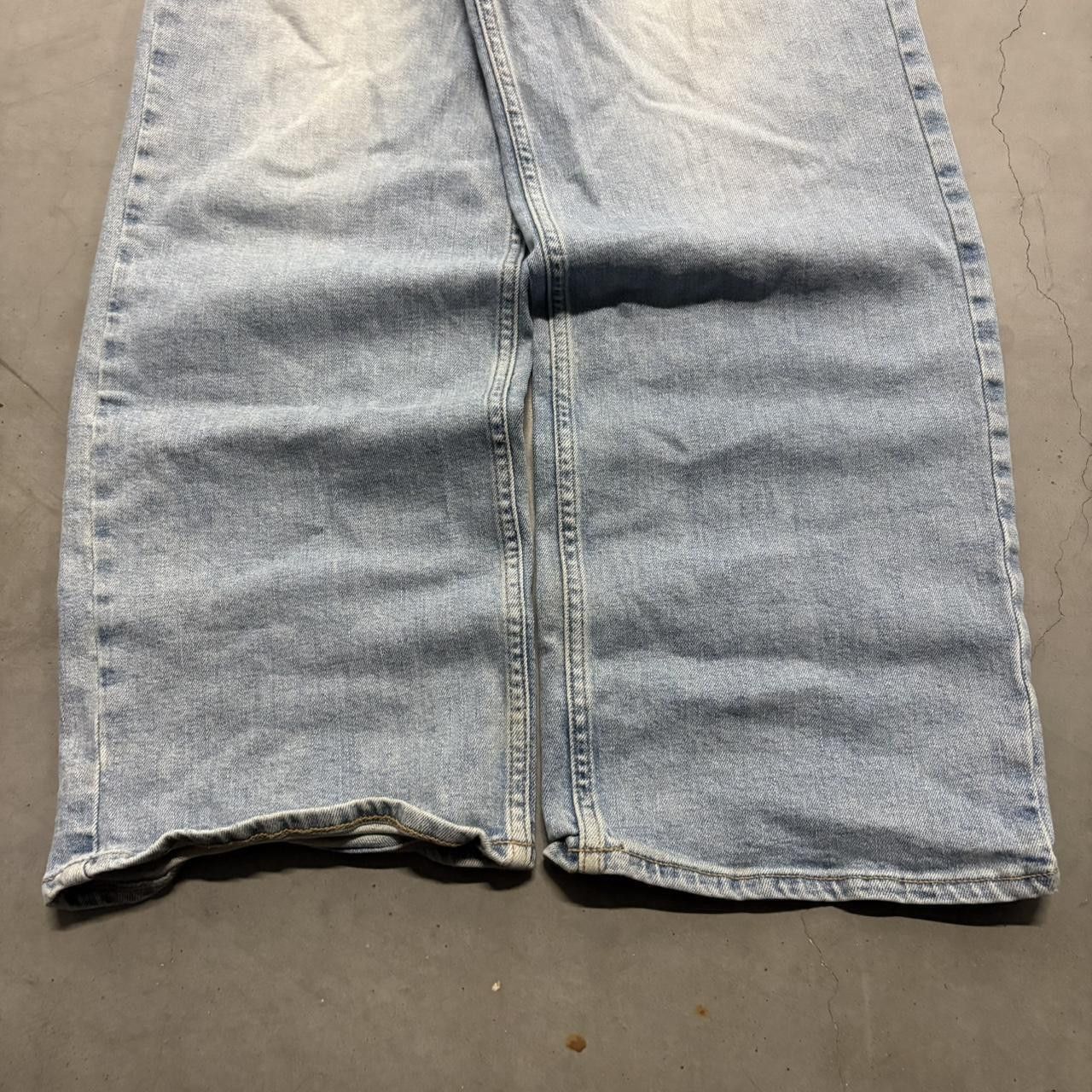 Old Navy Crazy Vintage Y2K/2000s Baggy Old Navy Loose Light Wash Denim Jeans! Size US 38 / EU 54 - 5 Thumbnail