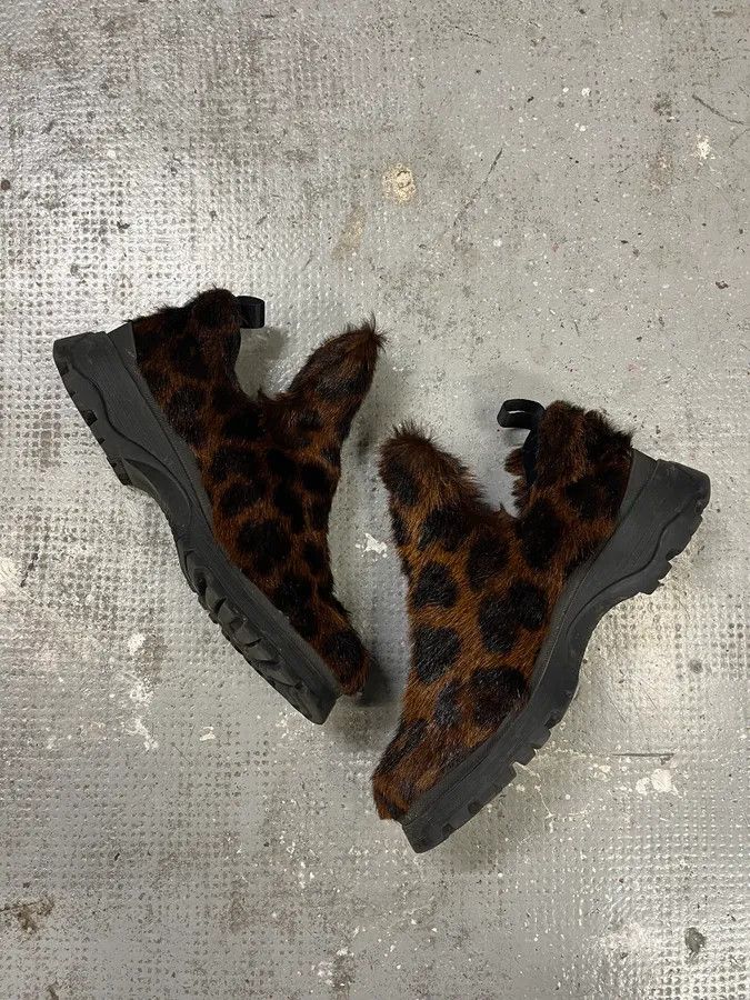 Prada FW1999 Prada Leopard Print Pony Hair Mule Boots Size US 8 / IT 38 - 4 Thumbnail