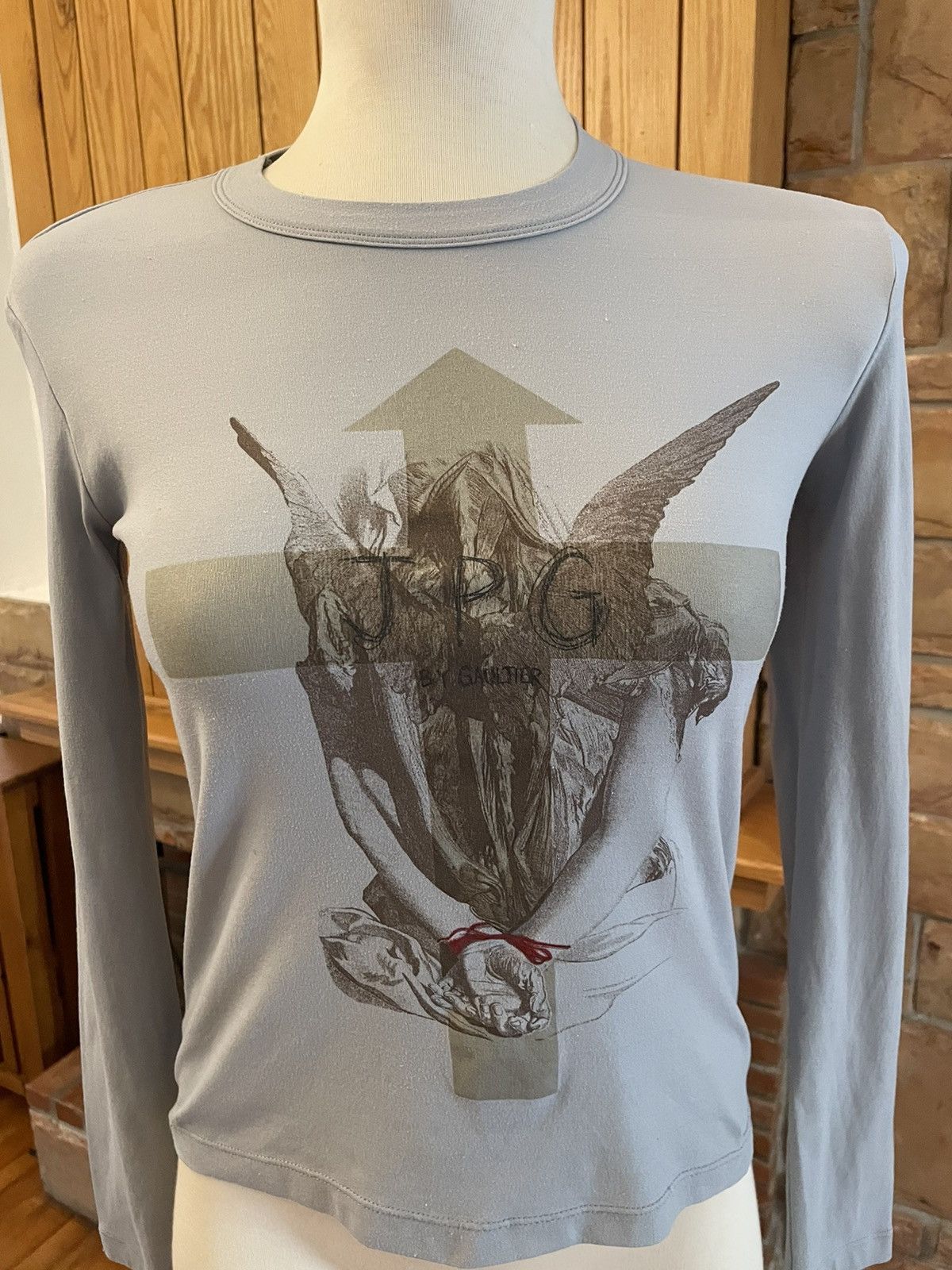 Vintage Jean Paul Gaultier Angel Jesus Cross Religious T shirt Top Grailed