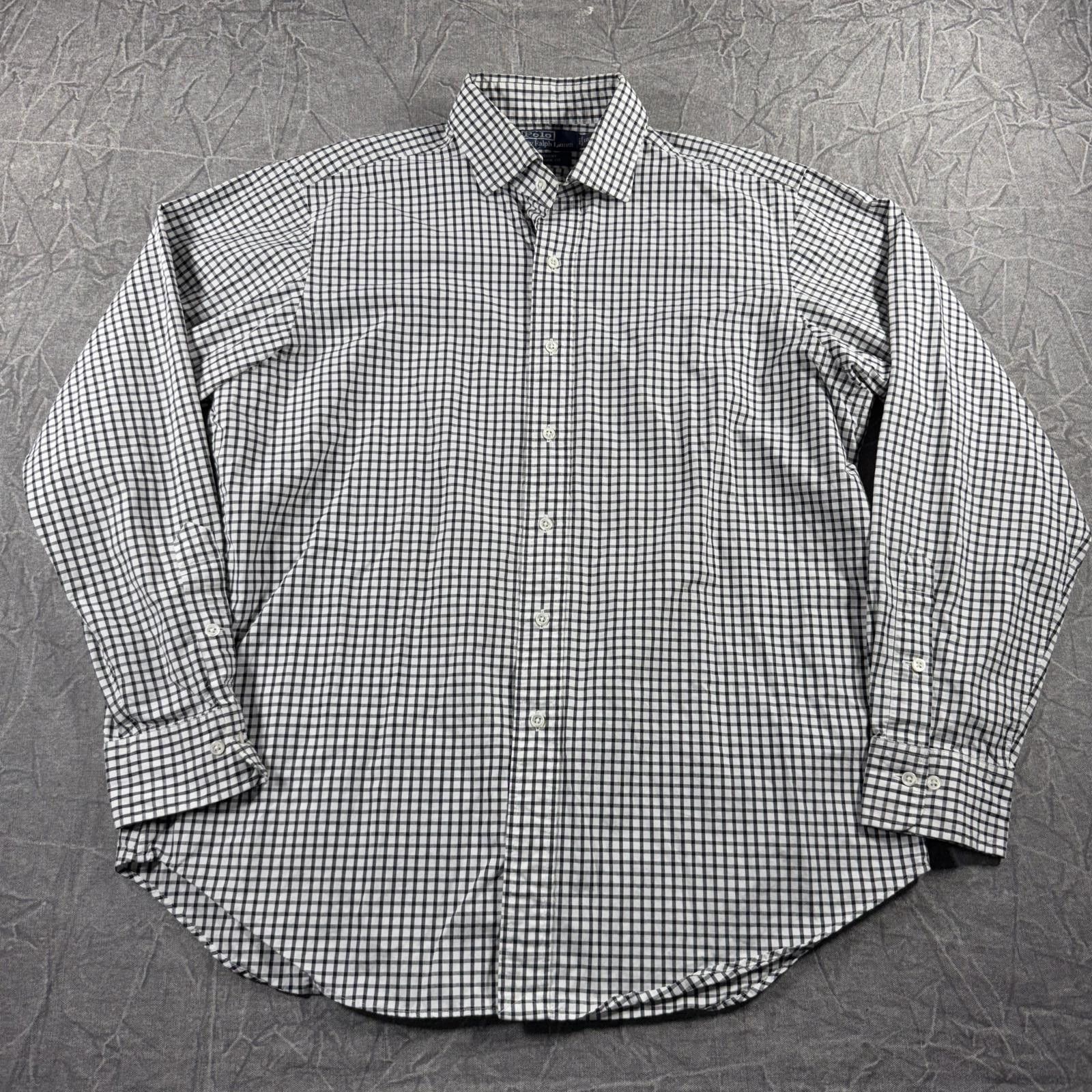 Other Ralph Lauren Shirt Men's L Black Grey Button Up Classic Size US L / EU 52-54 / 3 - 2 Thumbnail