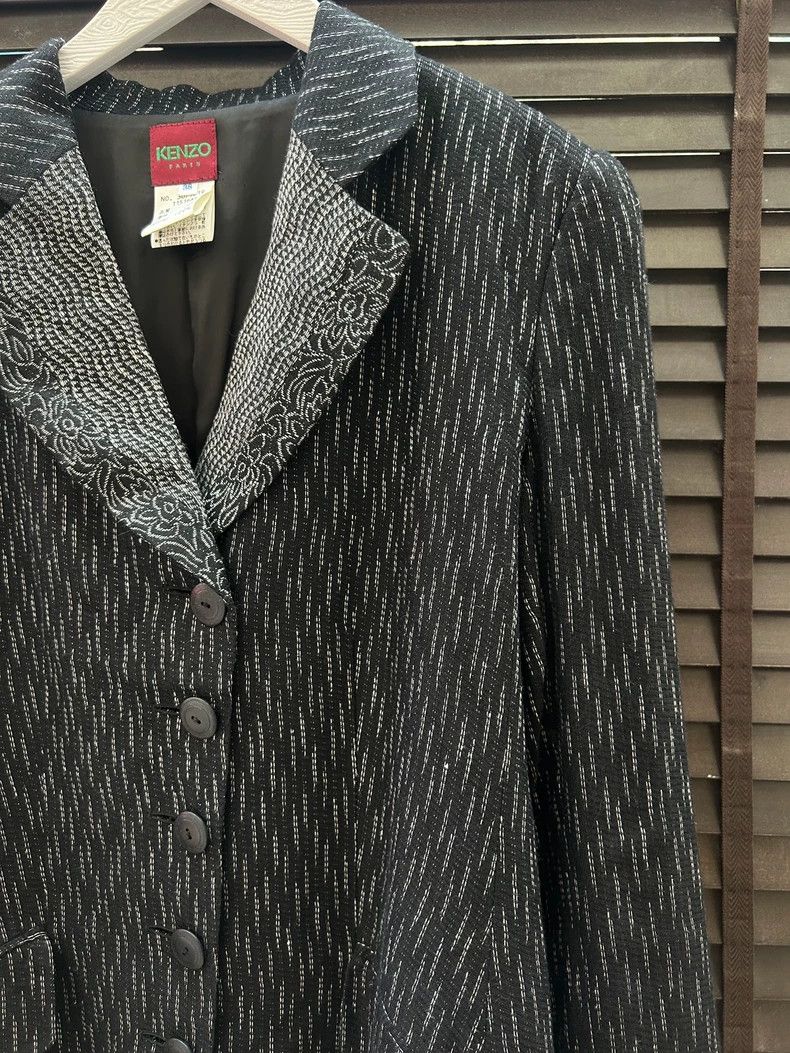 Kenzo Kenzo Vintage palace black and white suit jacket Size XS / US 0-2 / IT 36-38 - 4 Thumbnail