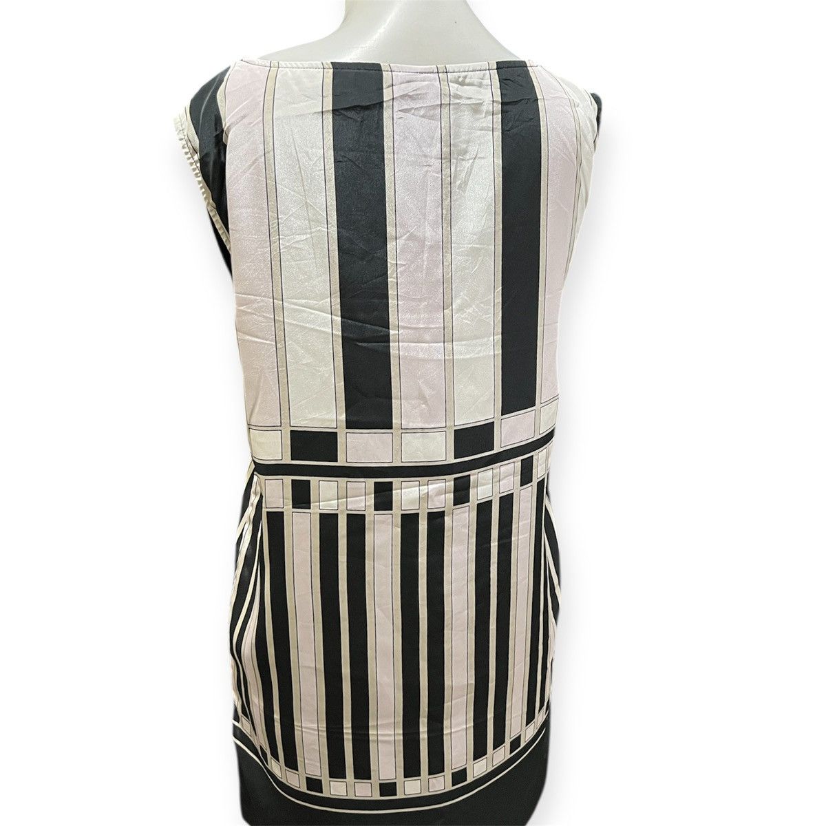 Japanese Brand Murua Geometric Pattern Chiffon Tunic Size M / US 6-8 / IT 42-44 - 6 Thumbnail