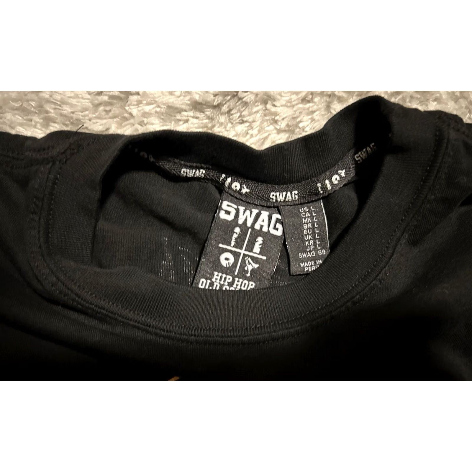 Vintage VINTAGE Tupac Shakur (2 PAC) Men’s T-Shirt Size L Black Swag 69 Rare Shirt Mens L Black Swag 69 Size US L / EU 52-54 / 3 - 6 Thumbnail