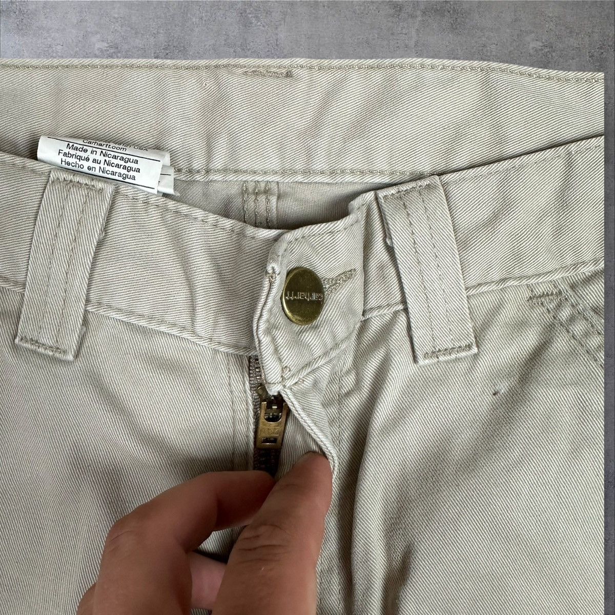 Carhartt × Vintage Vintage Carhartt Workwear carpenter denim pants relaxed fit Size US 30 / EU 46 - 6 Thumbnail