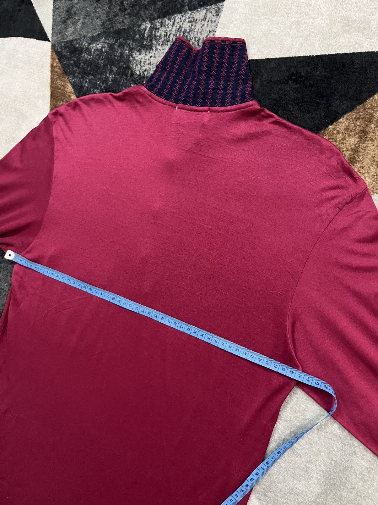 Givenchy Vintage 90s Givenchy Gentleman Maroon Polo Shirts Longsleeve Size US M / EU 48-50 / 2 - 10 Thumbnail