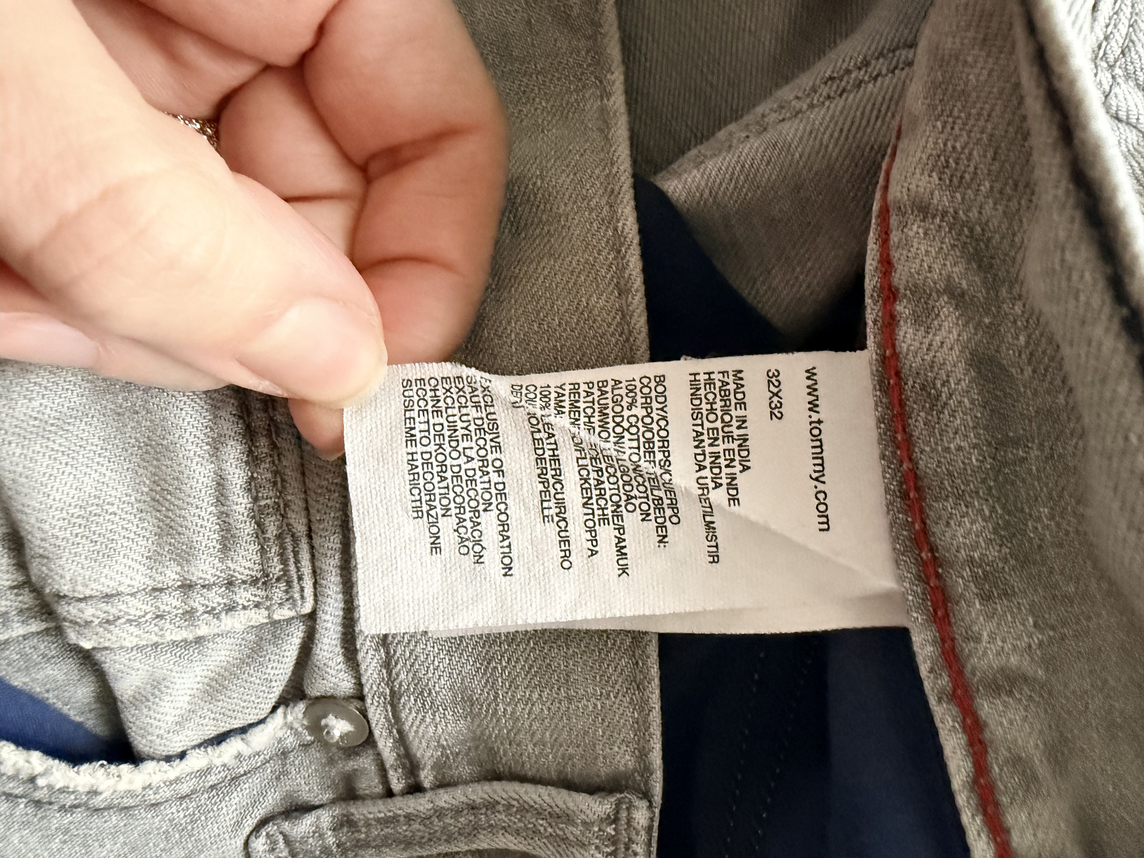 Tommy Hilfiger Tommy Hilfiger Grey Jeans Size US 32 / EU 48 - 7 Thumbnail